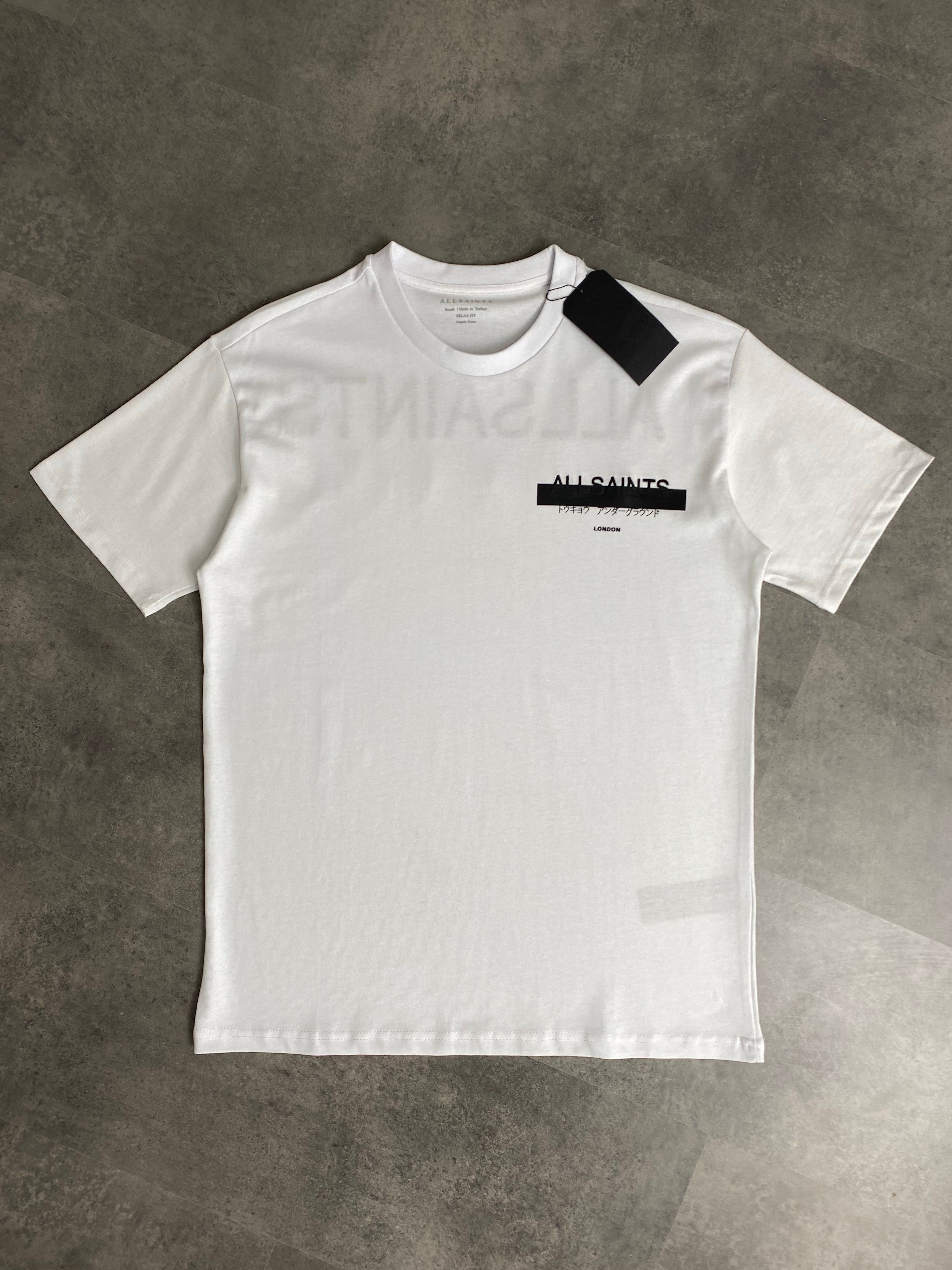 Yeni Sezon Deri Detay Kalın Pamuk T-shirt - BEYAZ