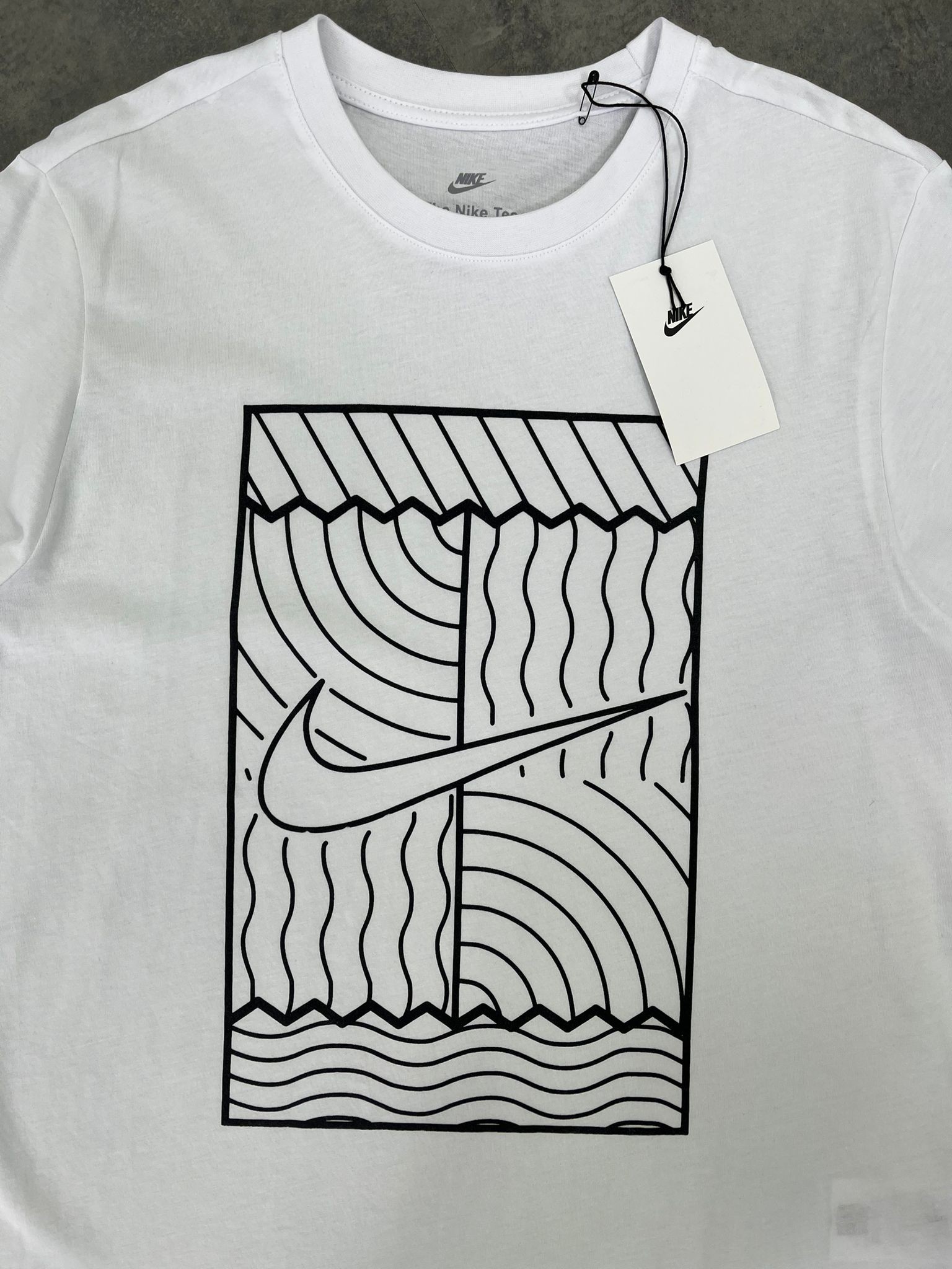 Yeni Sezon Back To Print Mid Icon Logo White T-shirt