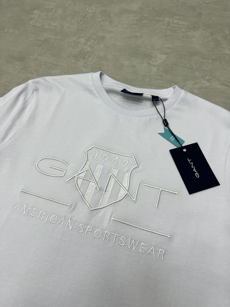 White Full Nakış American Sportswear Icon Mid T-shirt