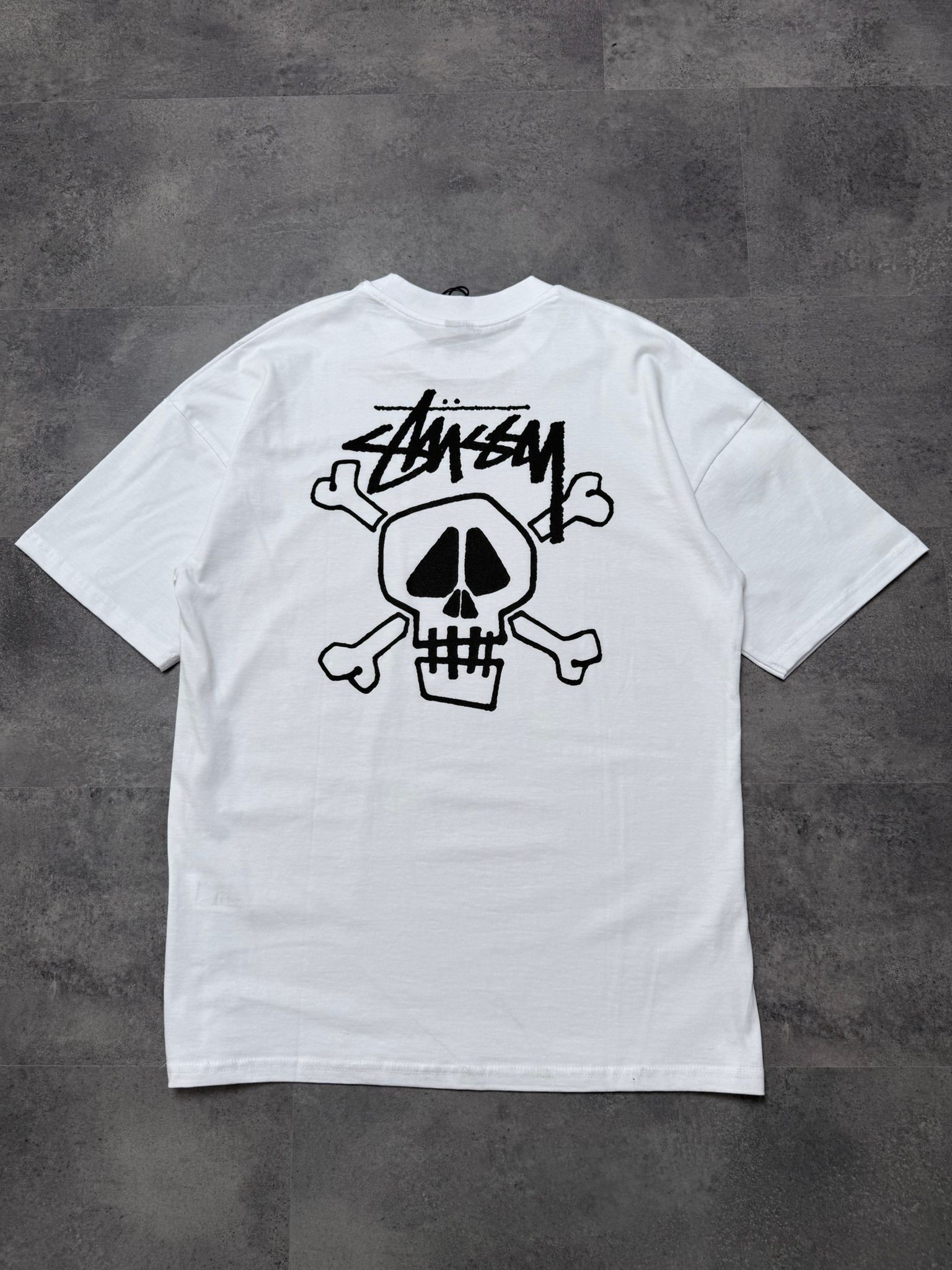 Yeni Sezon Skull  Back To Print White T-shirt