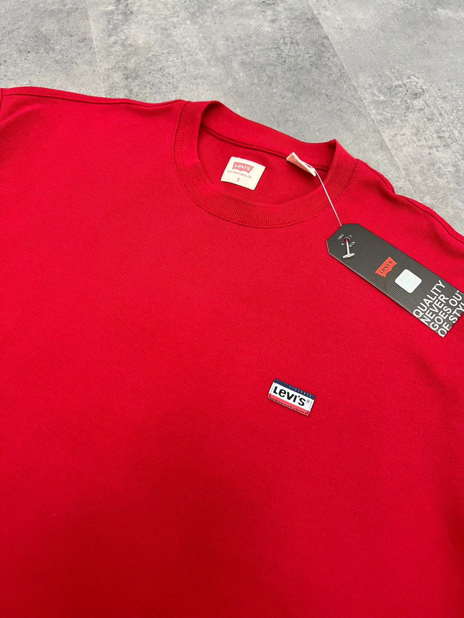 Yeni Sezon Özel Logo İnterlok Patch Red T-shirt