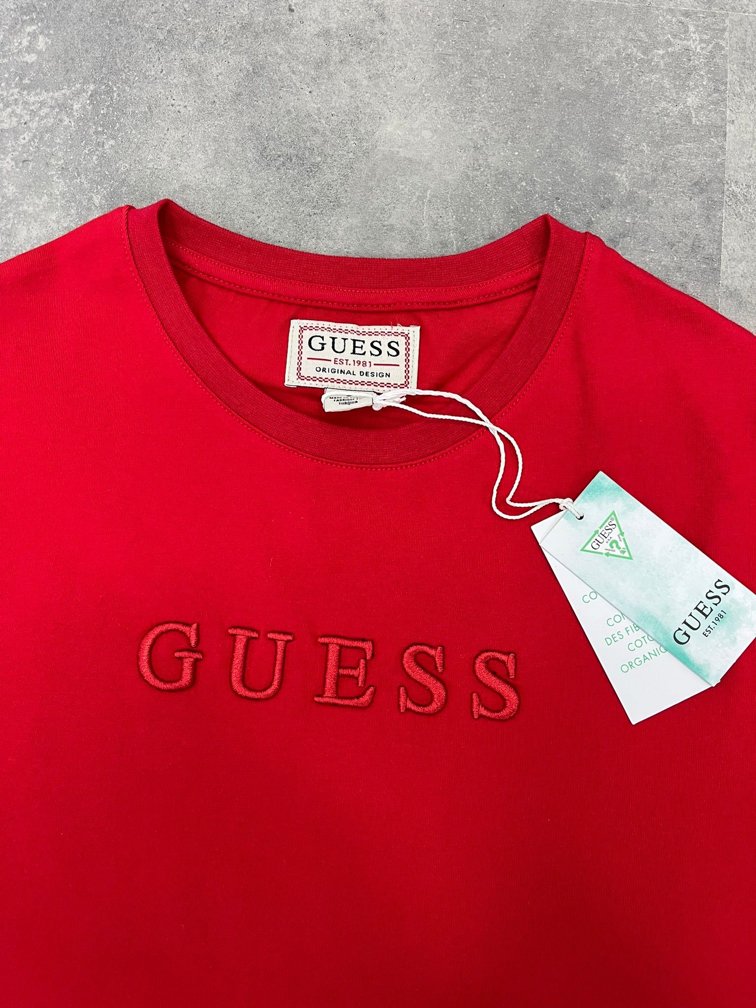 Yeni Sezon Ton To Tone  Mid Icon Logo Red T-shirt