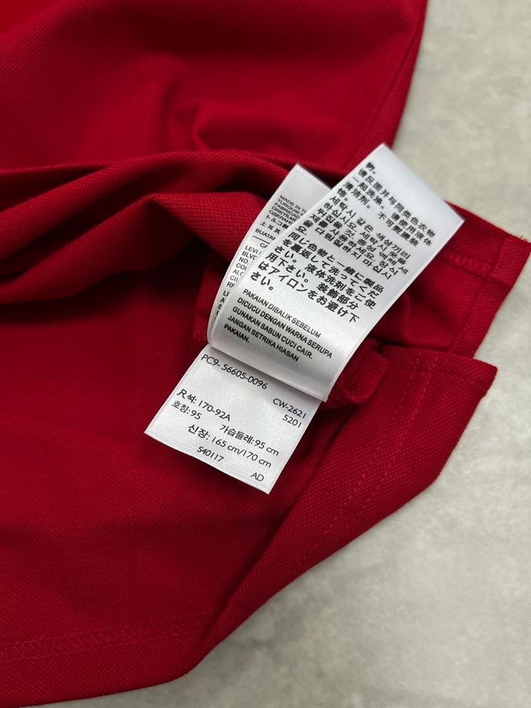 Classic Logo Basic Kırmızı Polo Yaka T-shirt
