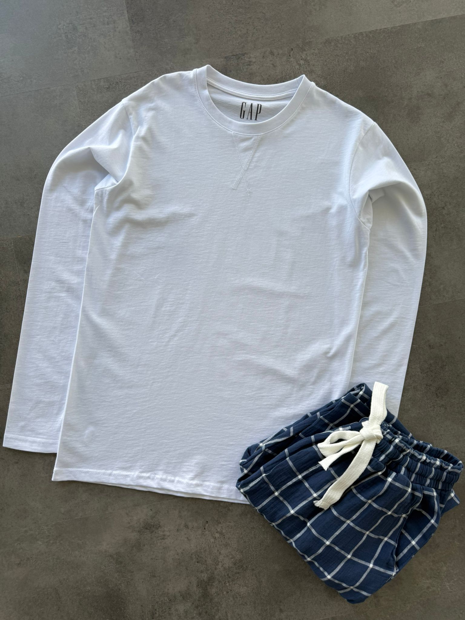 Yeni Sezon Flanel Ekoseli Pijama Takımı - LACİVERT