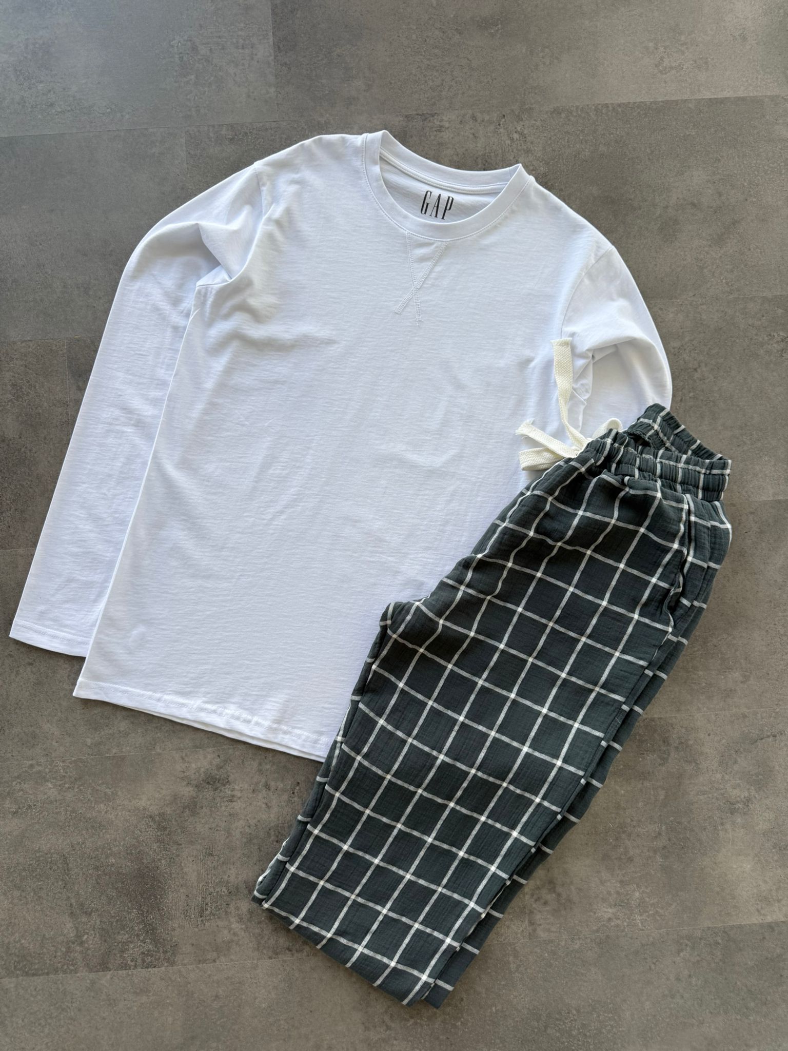 Yeni Sezon Flanel Ekoseli Pijama Takımı - YEŞİL