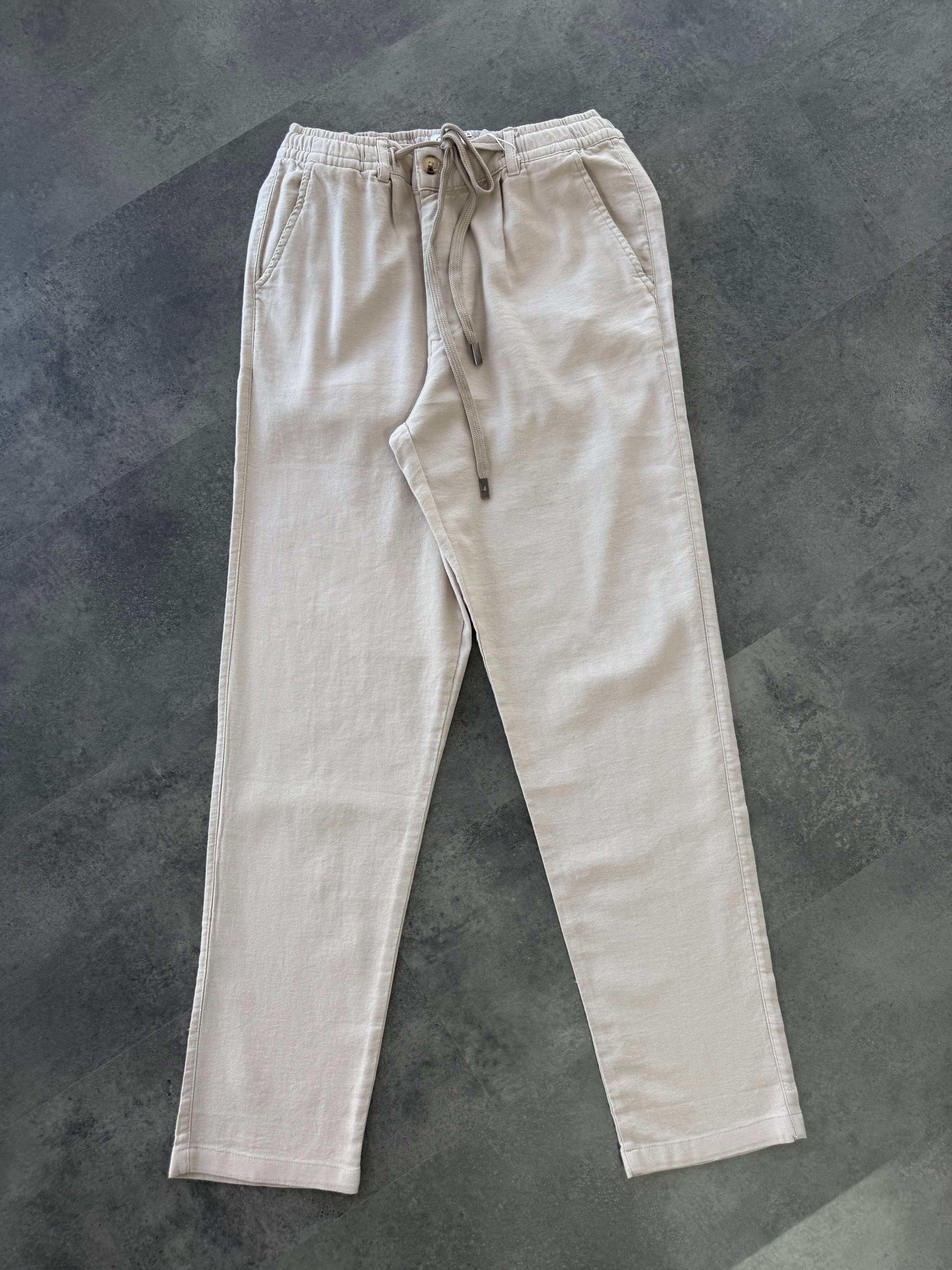 Yeni Sezon Kalın Keten Pantolon