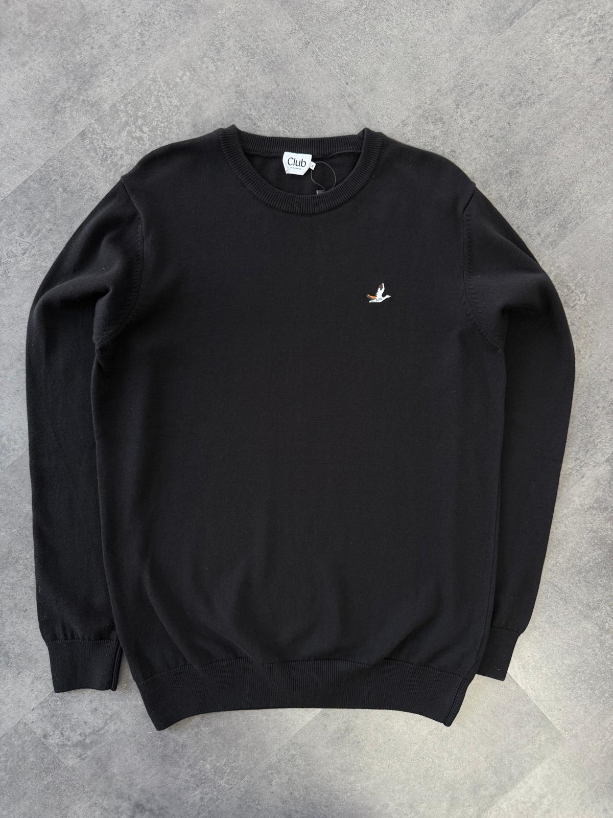 Yeni Sezon Basic Mini Logo Triko Sweatshirt