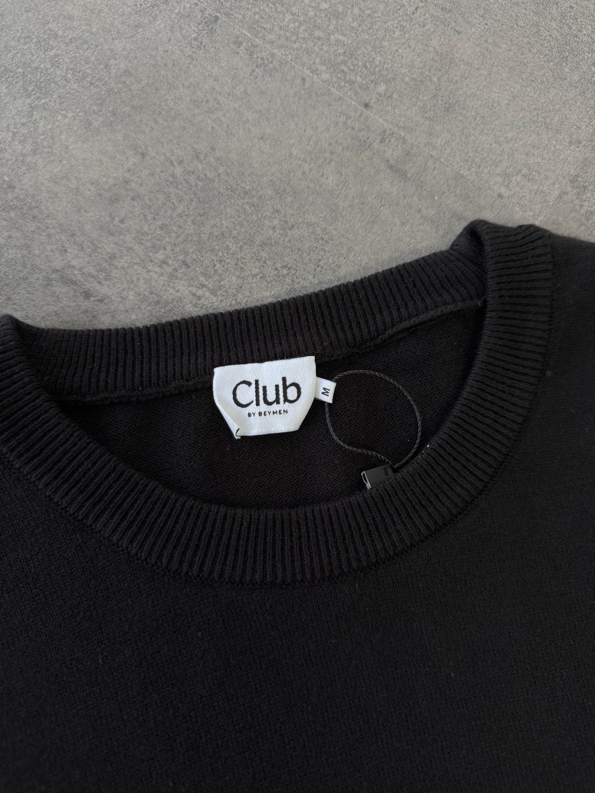 Yeni Sezon Basic Mini Logo Triko Sweatshirt