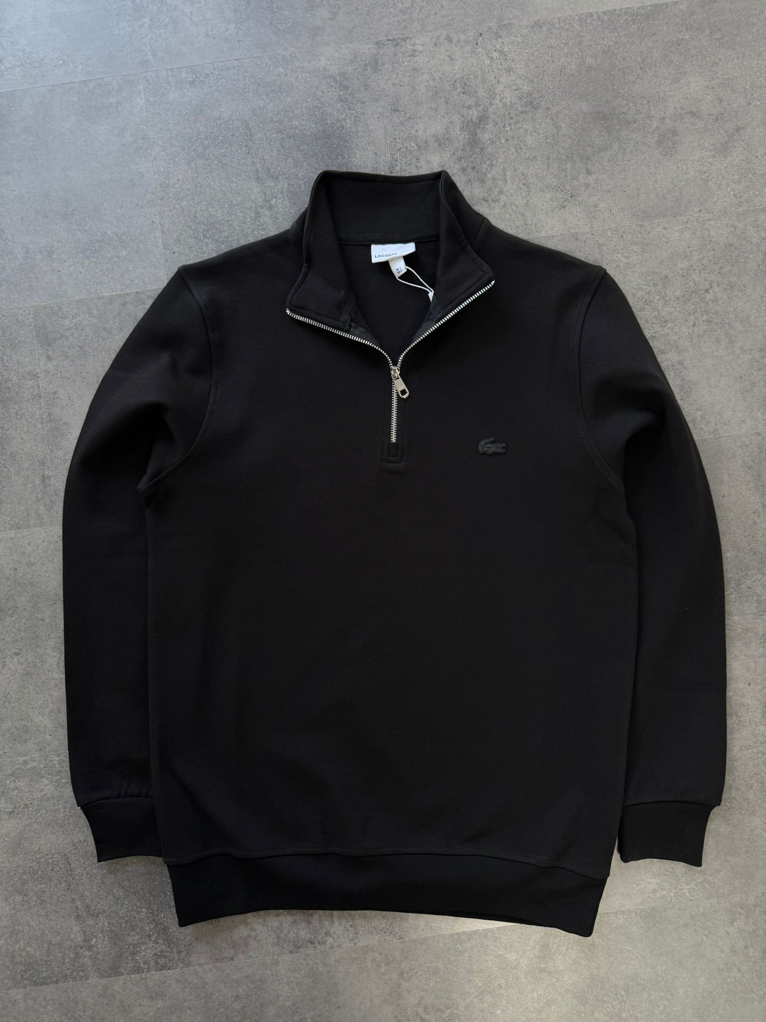 Yeni Sezon Paris Logo Yarım Fermualı Örme Basic Sweatshirt