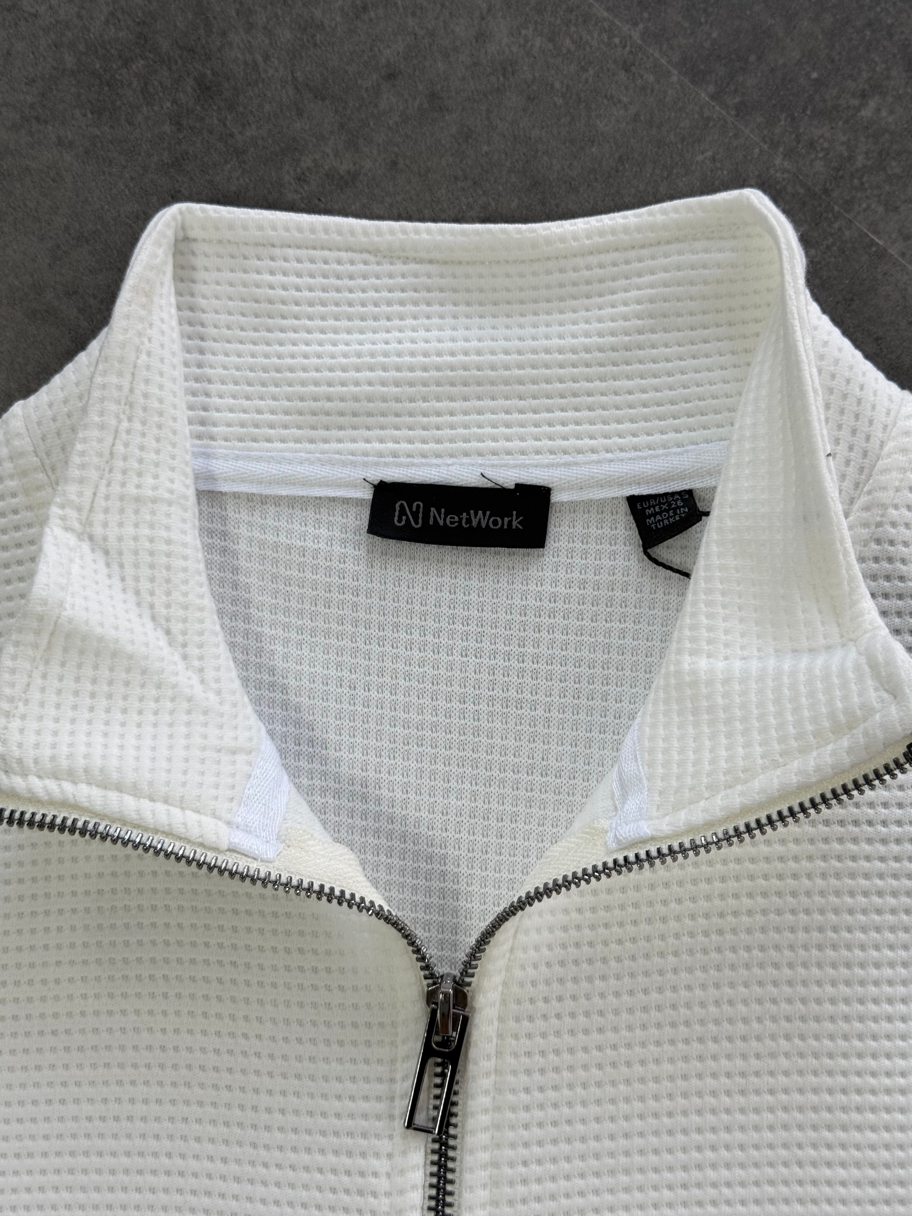 Yeni Sezon Özel Örgü Kumaş Yarım Fermuarlı Sweatshirt