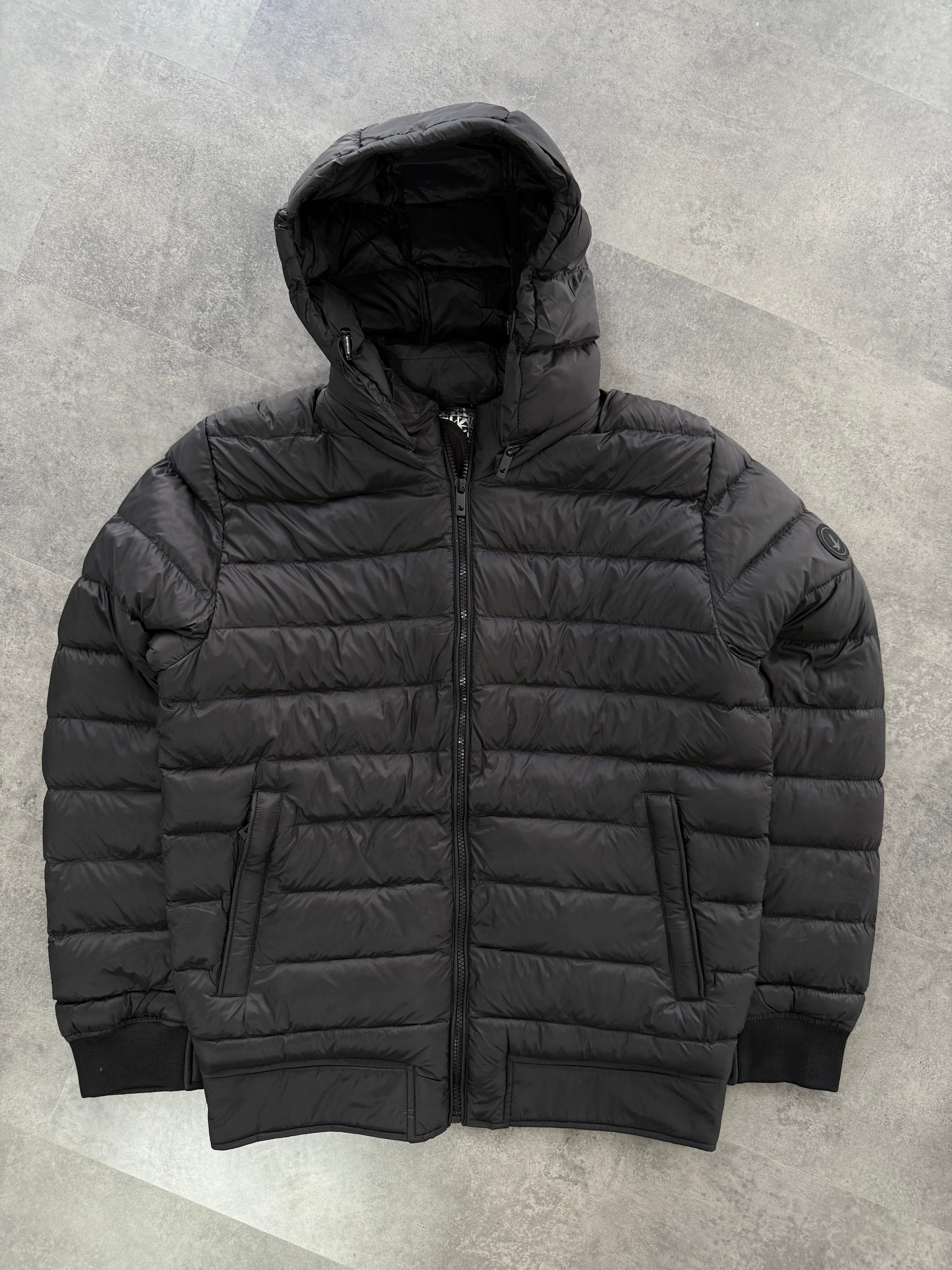 Yeni Sezon Premium Basic Logolu Kapşonlu Şişme Mont