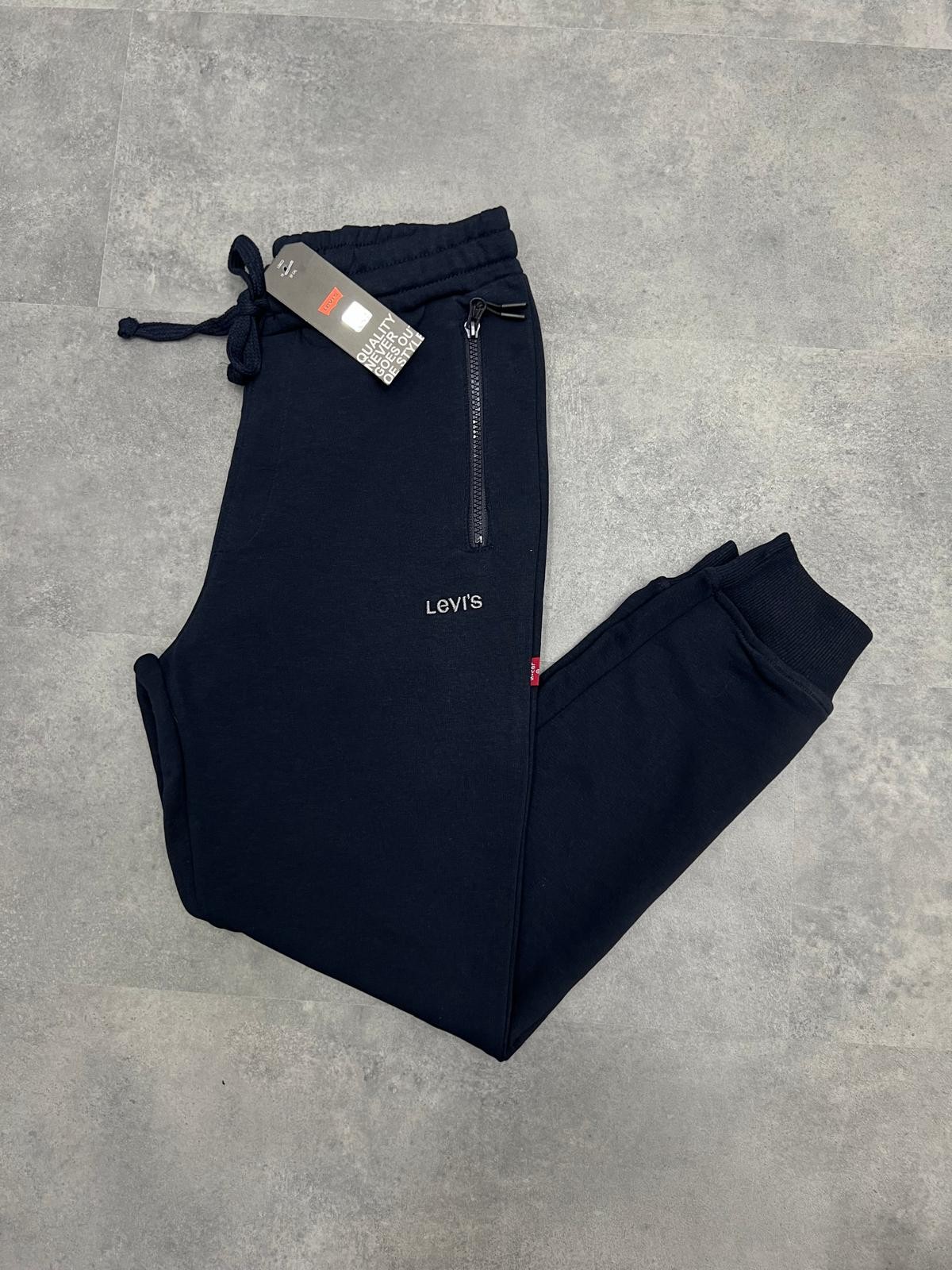 Yeni Sezon Mevsimlik Organik Pamuk Navy Blue Eşofman Altı