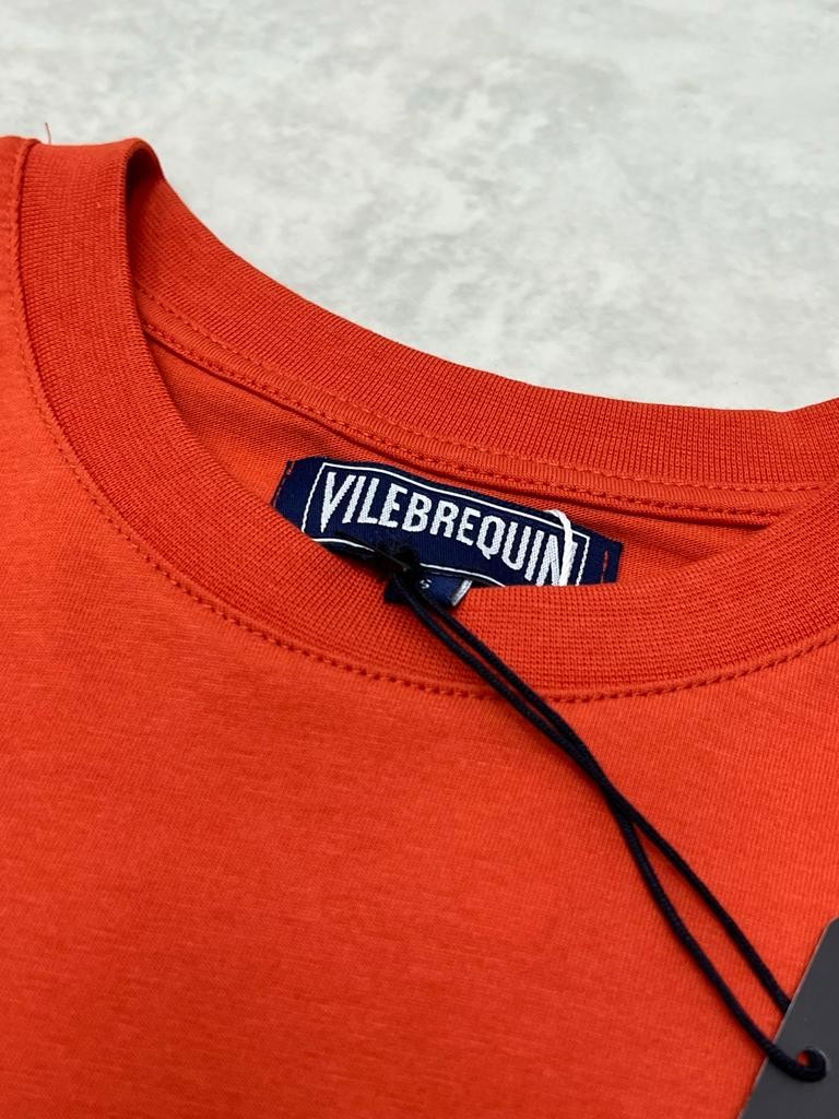 Palm Logo Printed Orange T-shirt