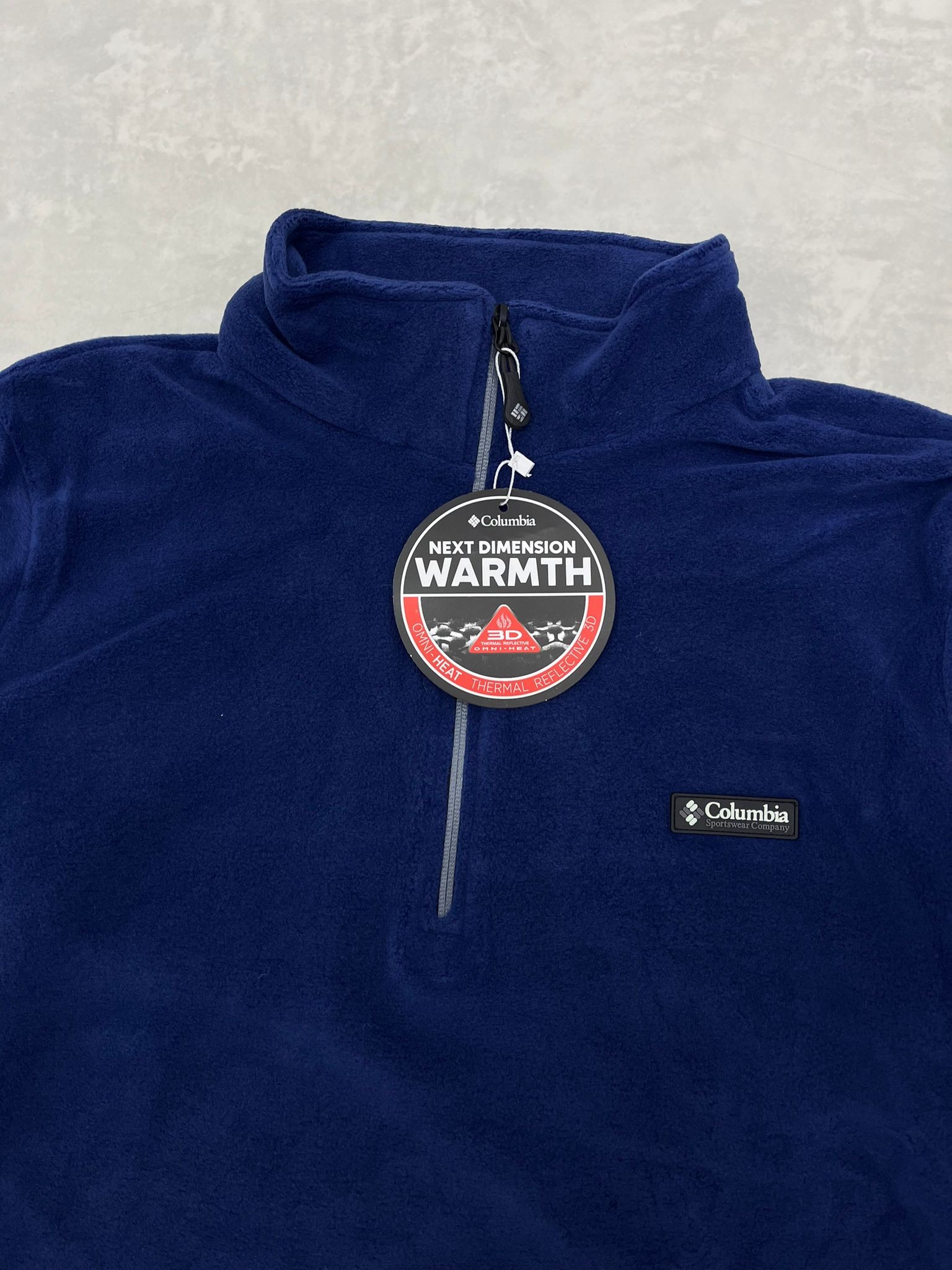 Yarım Fermuarlı Classic Patch Logo Blue  Polar