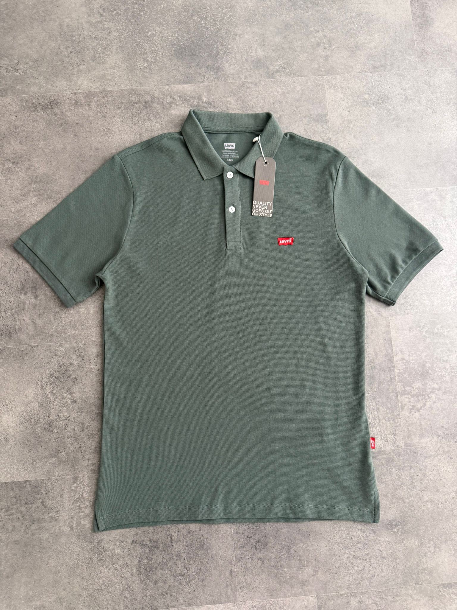 Yeni Sezon Basic Mini Logo Polo Yaka - HAKİ
