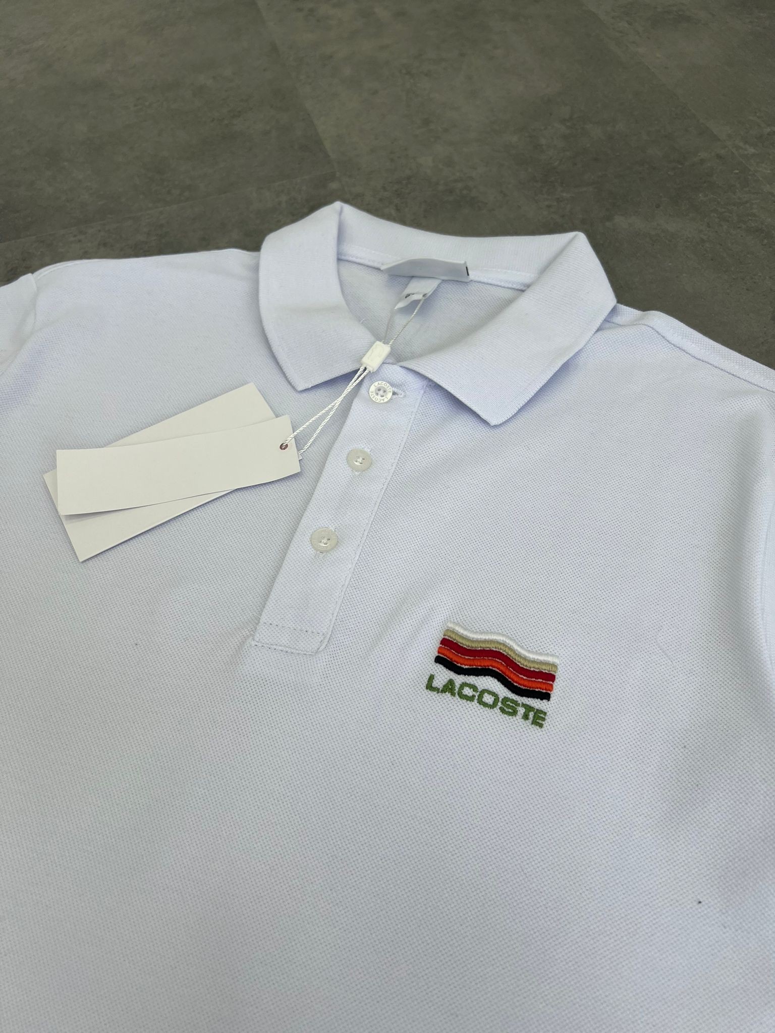 Yeni Sezon Özel Logo Limited Edition White Polo Yaka