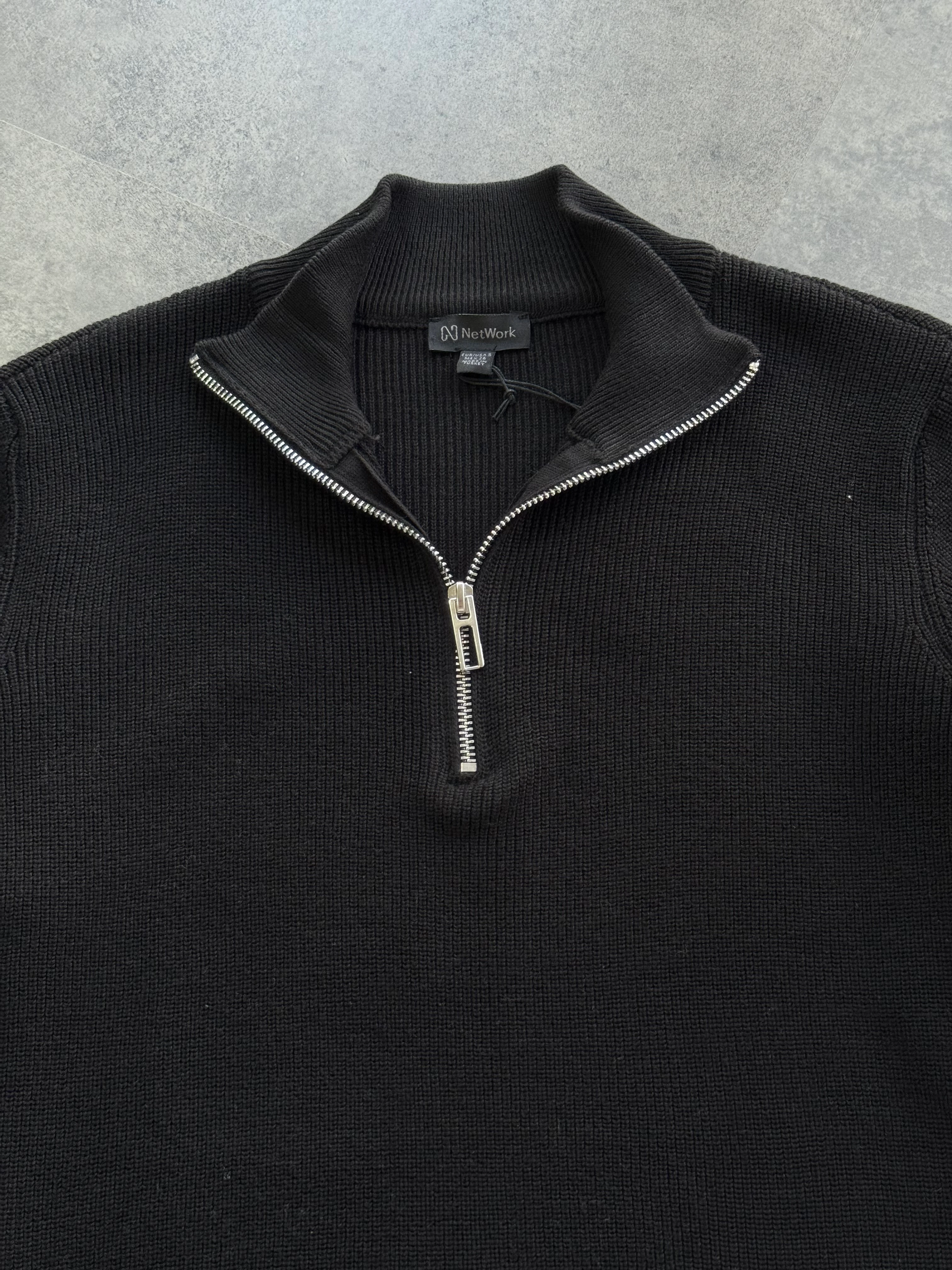 Yeni Sezon Özel Seri Triko Yarım Fermuarlı Sweatshirt