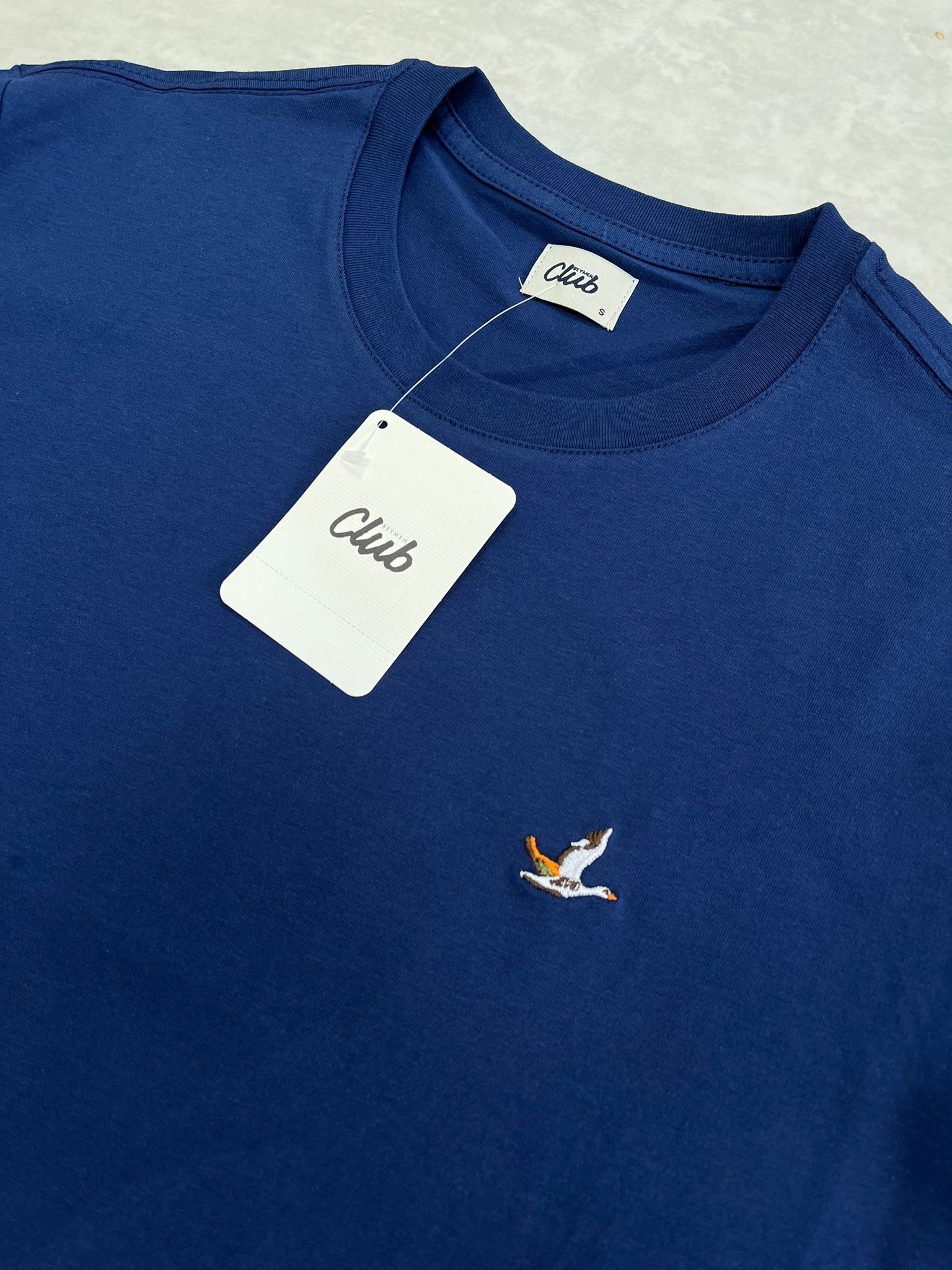 Yeni Sezon Classic Mini Logo Lacivert Basic T-shirt