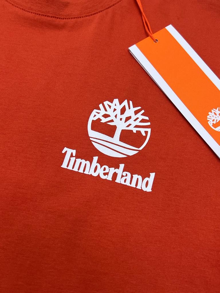 Back To Mid Logo Print Orange T-shirt