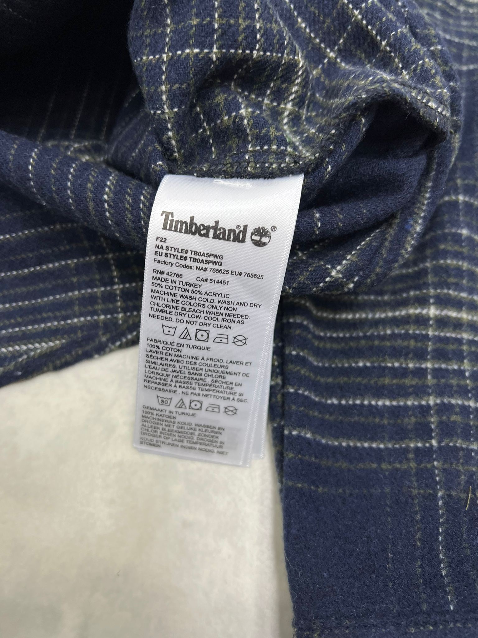Ekoseli Est.1973 Classic Navy Blue/White  Oduncu Gömleği 