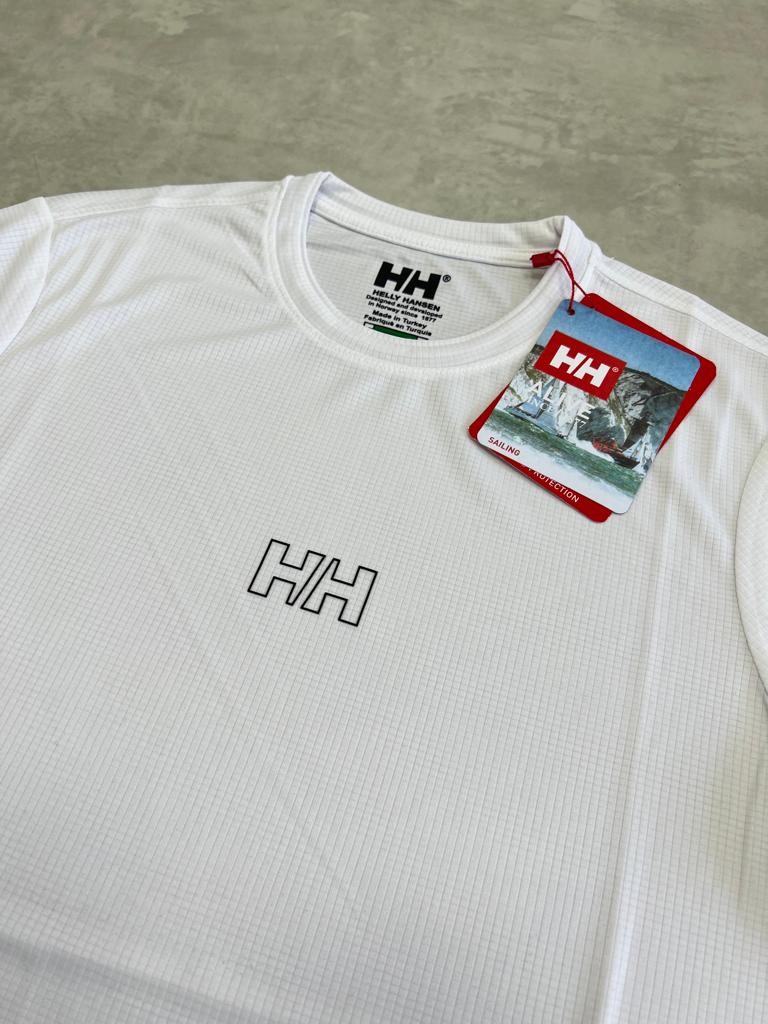 Mid Logo Nefes Alan Beyaz T-shirt