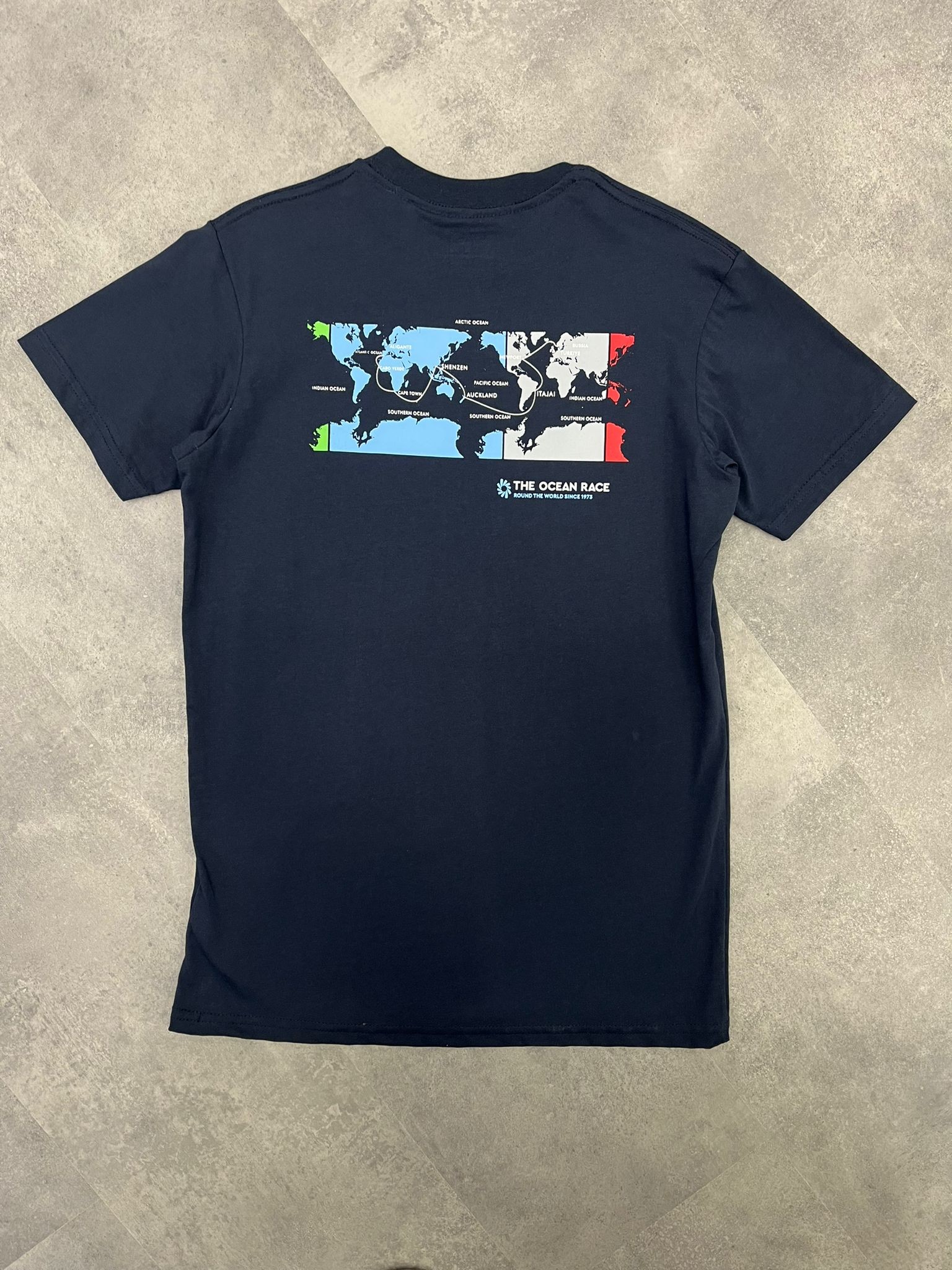 Yeni Sezon Back To Print The Ocean Race Navy Blue  T-shirt