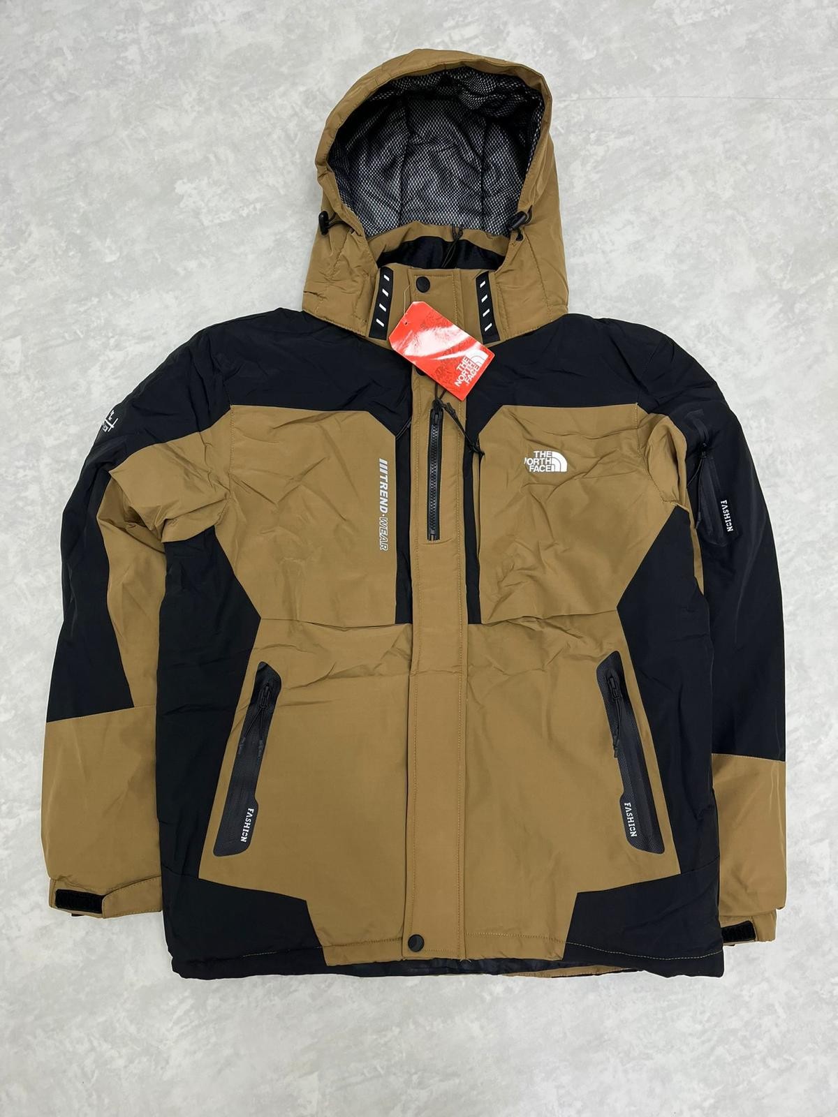 Classic Cep Detaylı İthal WaterProof Şişme Bel Destekli Hardal Termal Astarlı Mont