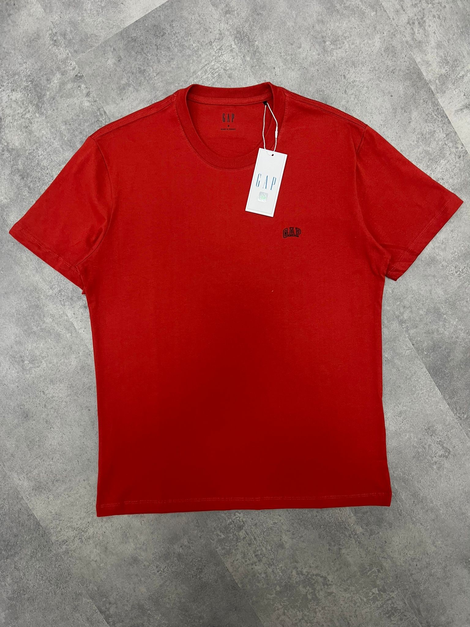 Yeni Sezon Basic Aplice Mini Logo Red T-shirt