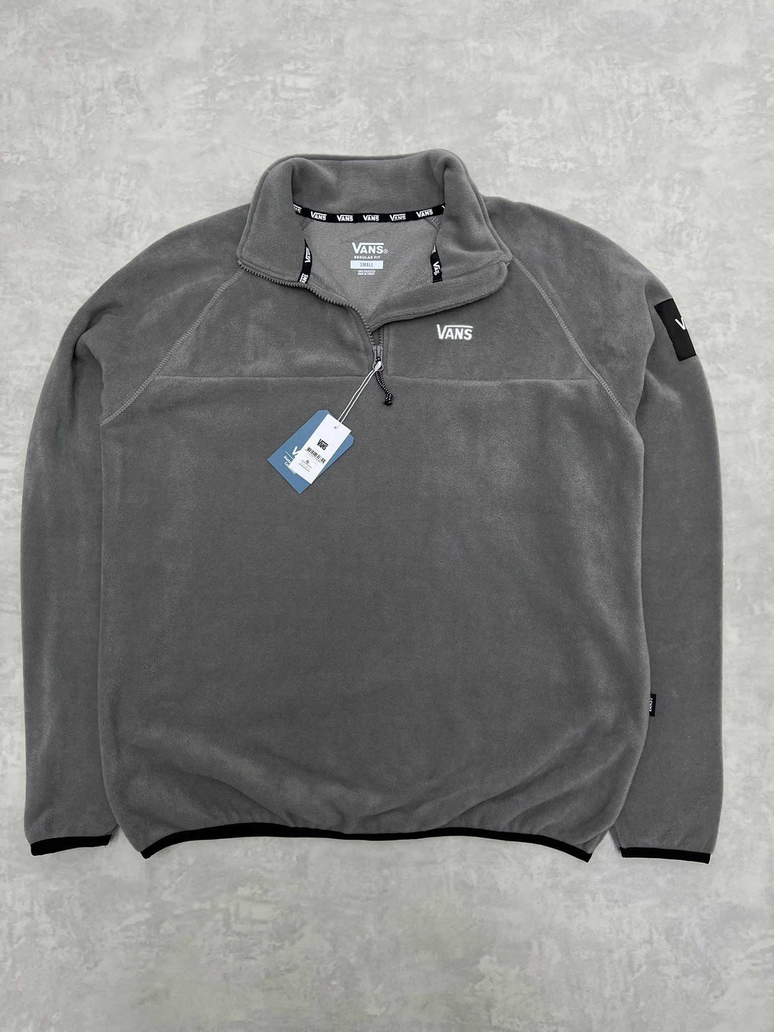 Yarım Fermuarlı Classic Gray Polar