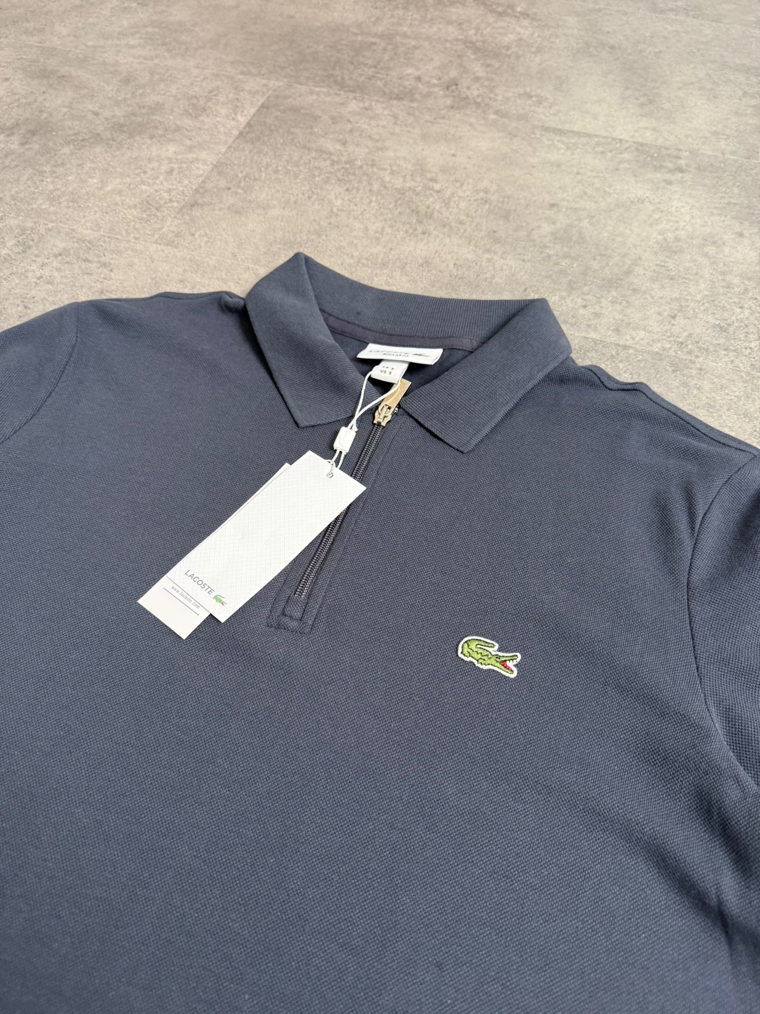 Yeni Sezon Yarım Fermuarlı Basic Mini Logo Polo Yaka 