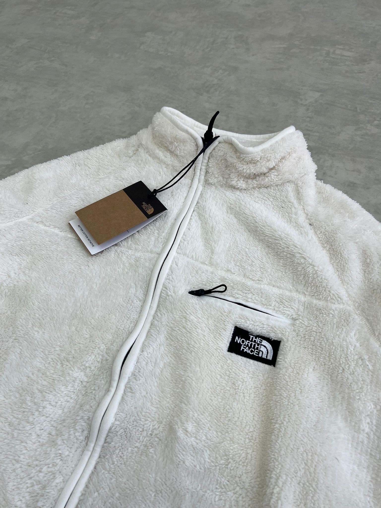 Yeni Sezon Tam Fermuarlı Classic Peluş White Ceket 