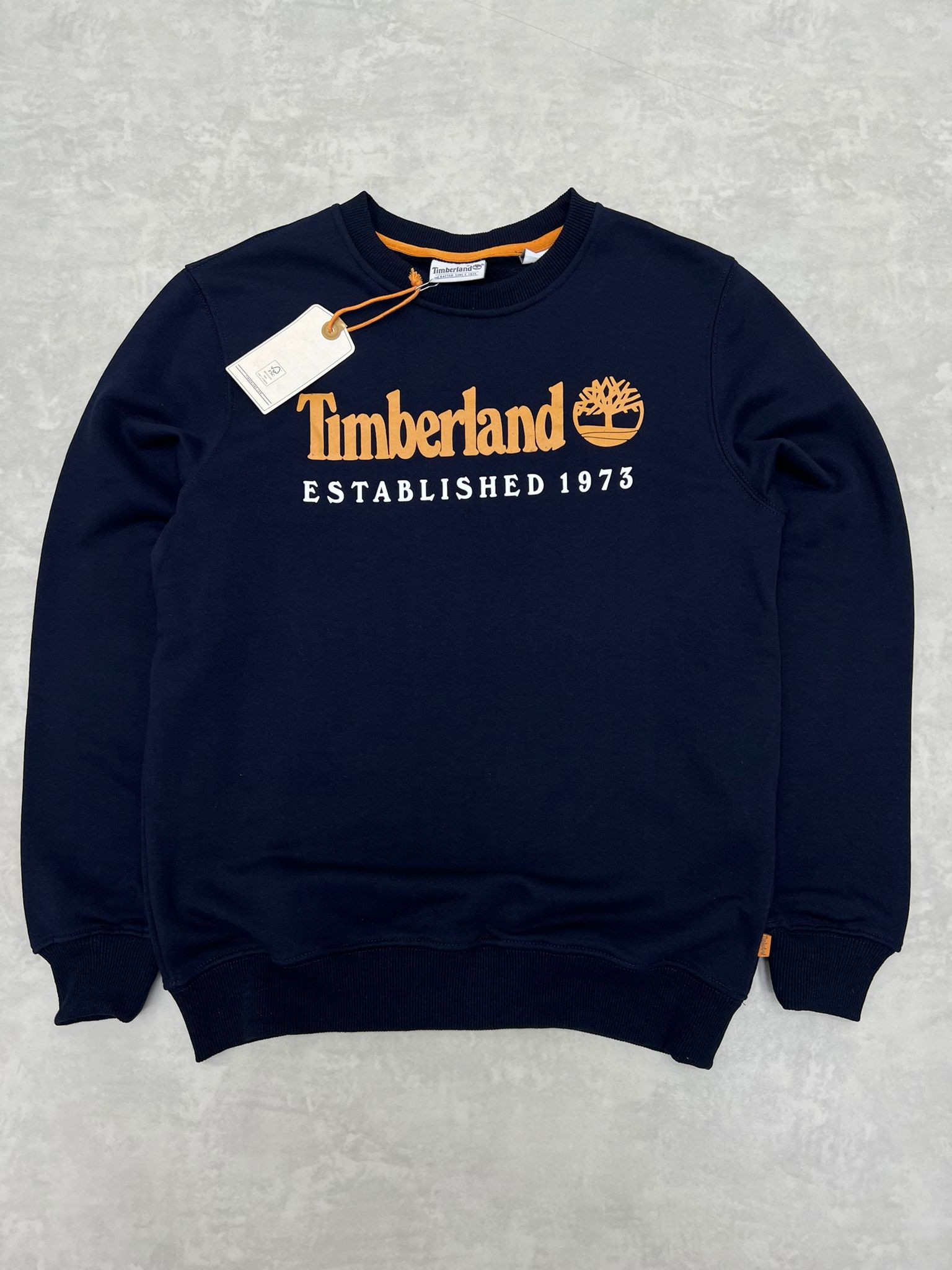 Est.1973 Mid Icon Logo Navy Blue Sweatshirt