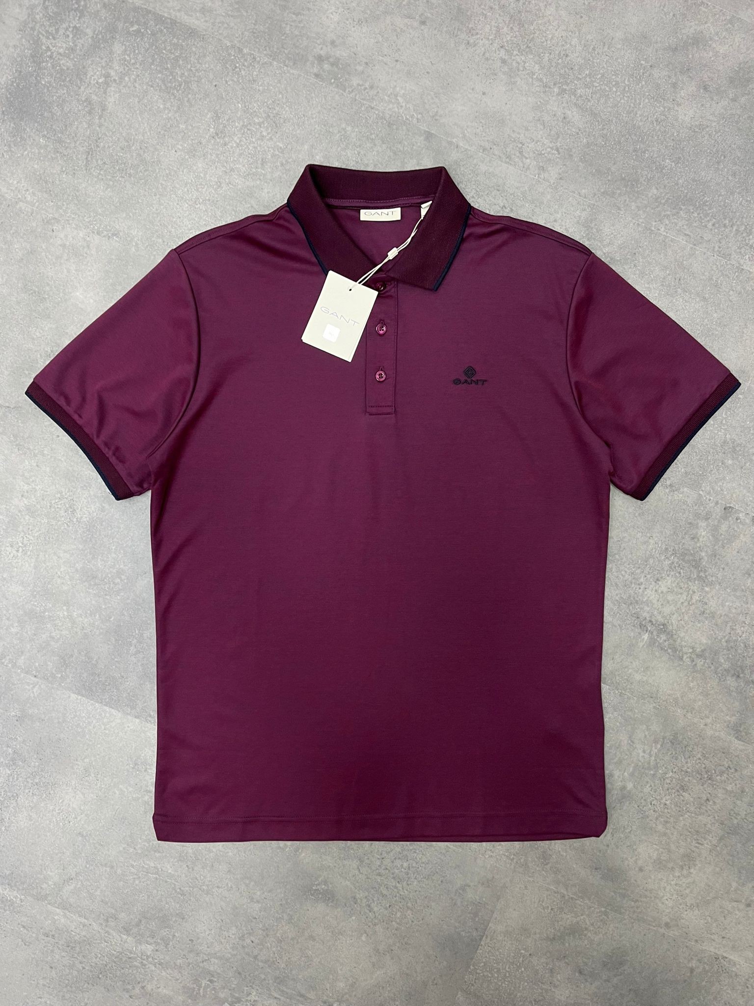 Yeni Sezon Özel Series Merserize Kumaş Bordo Polo Yaka T-shirt