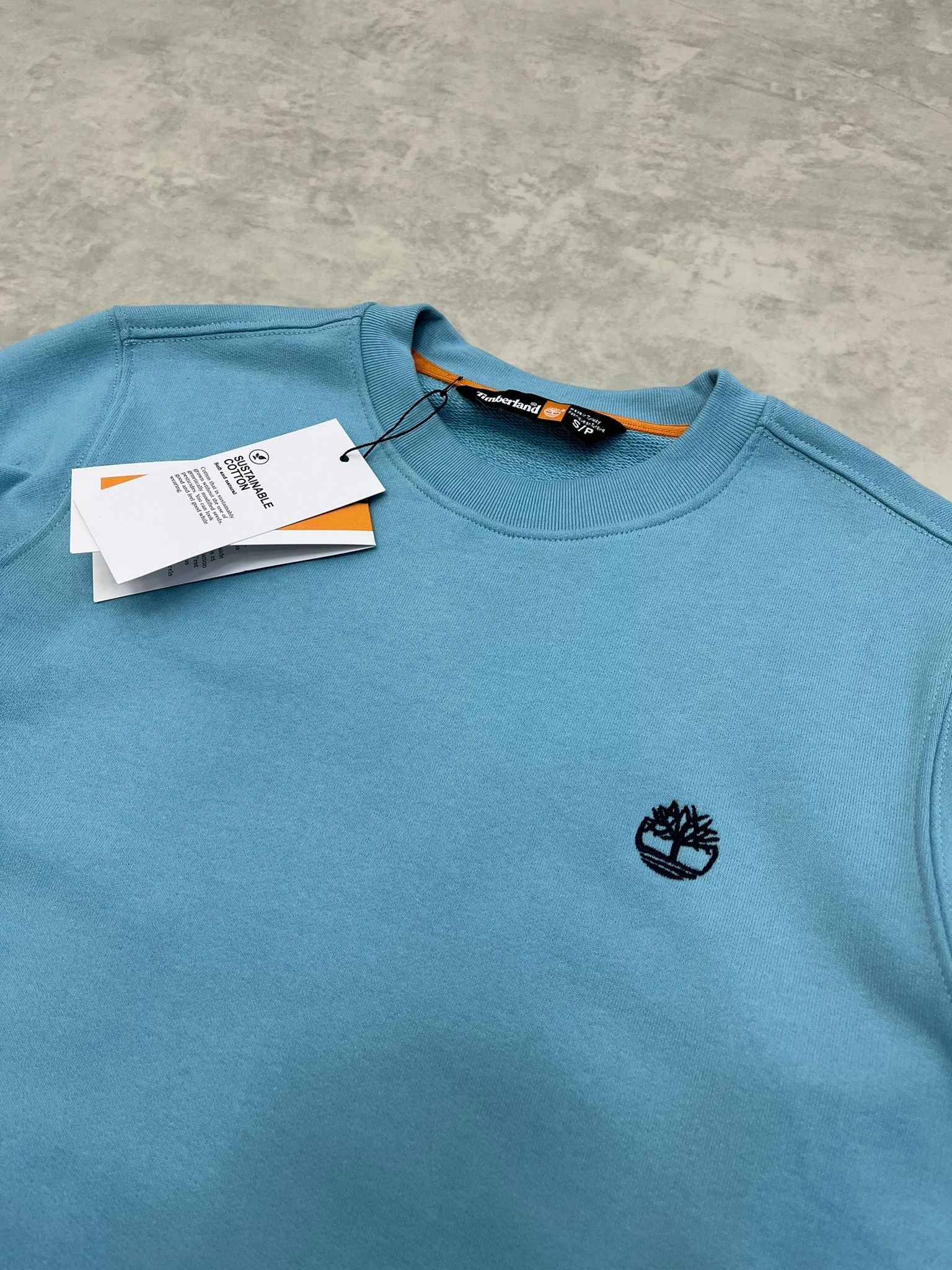 Basic Mini Logo Classic Light Blue Sweatshirt