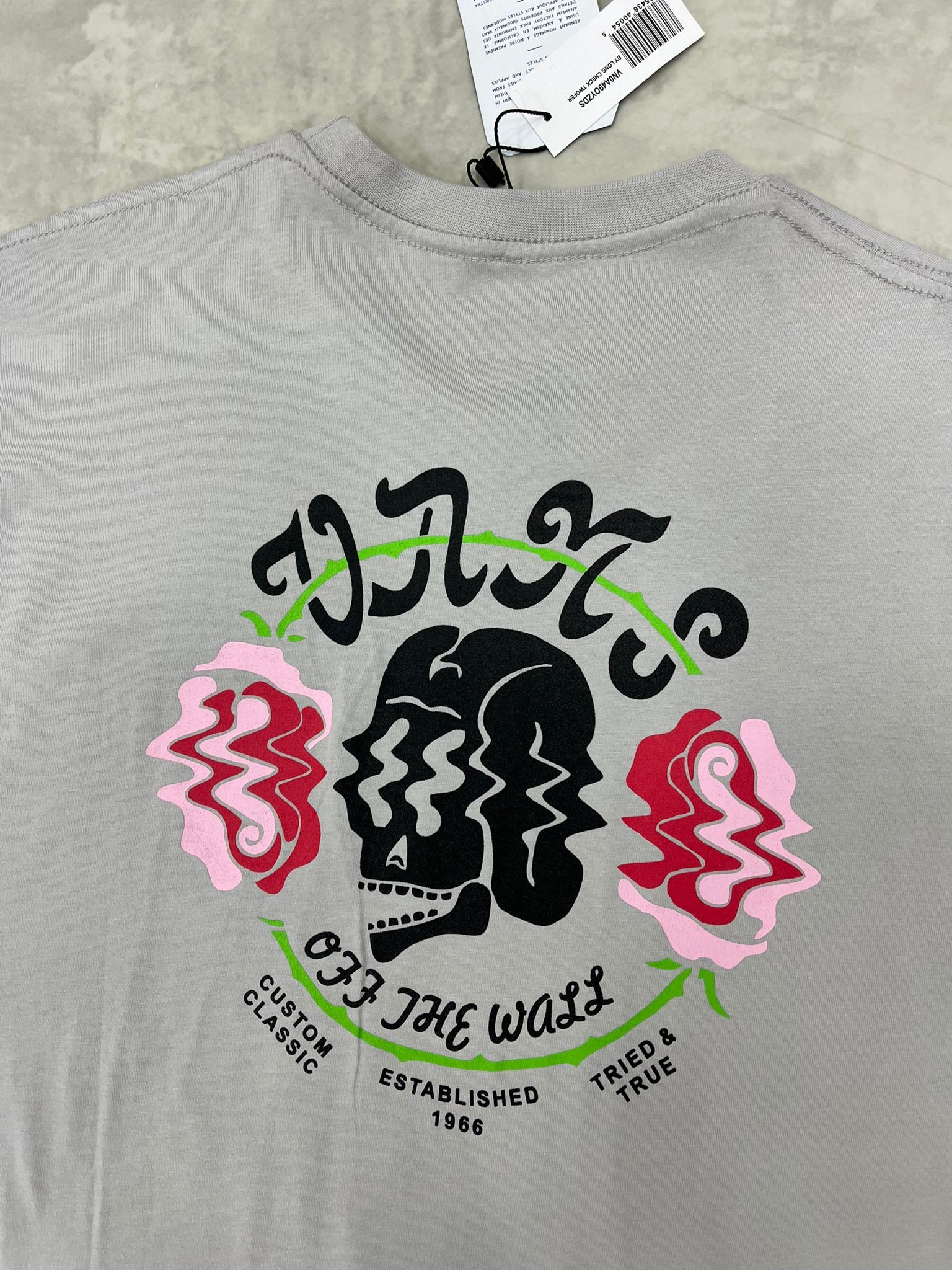 Executioner Of The Wall Back Print Gray T-shirt