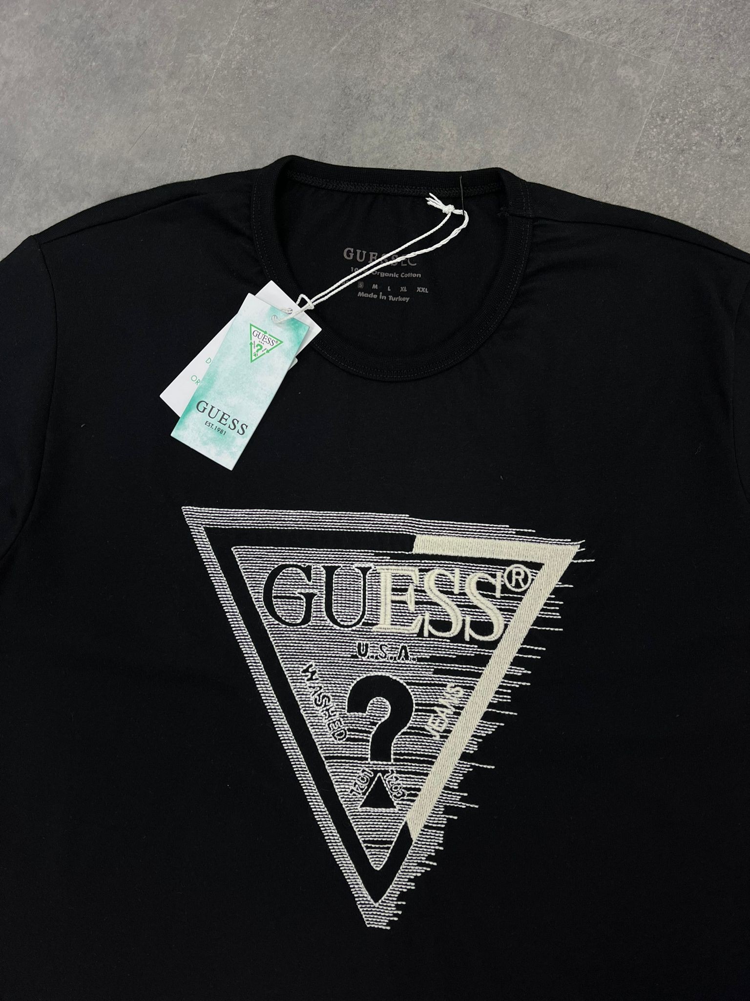 Yeni Sezon Usa Washed Jeans  Black T-shirt