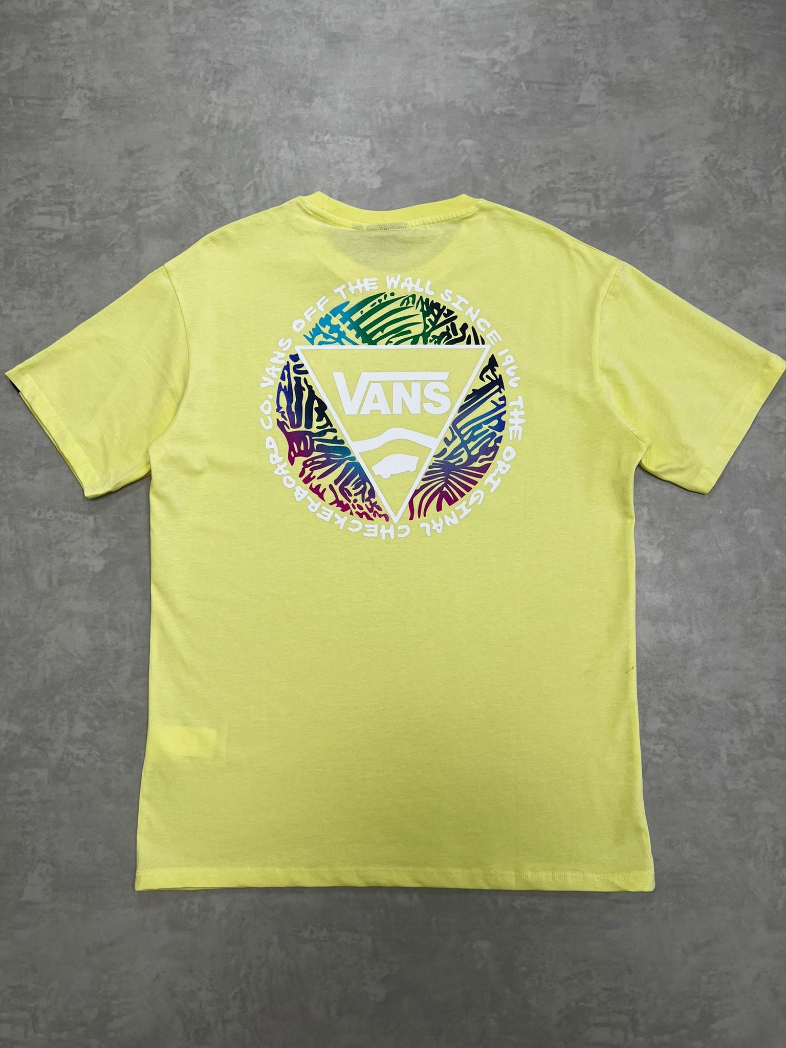 Back To Print Palm Beach Light Yellow T-shirt