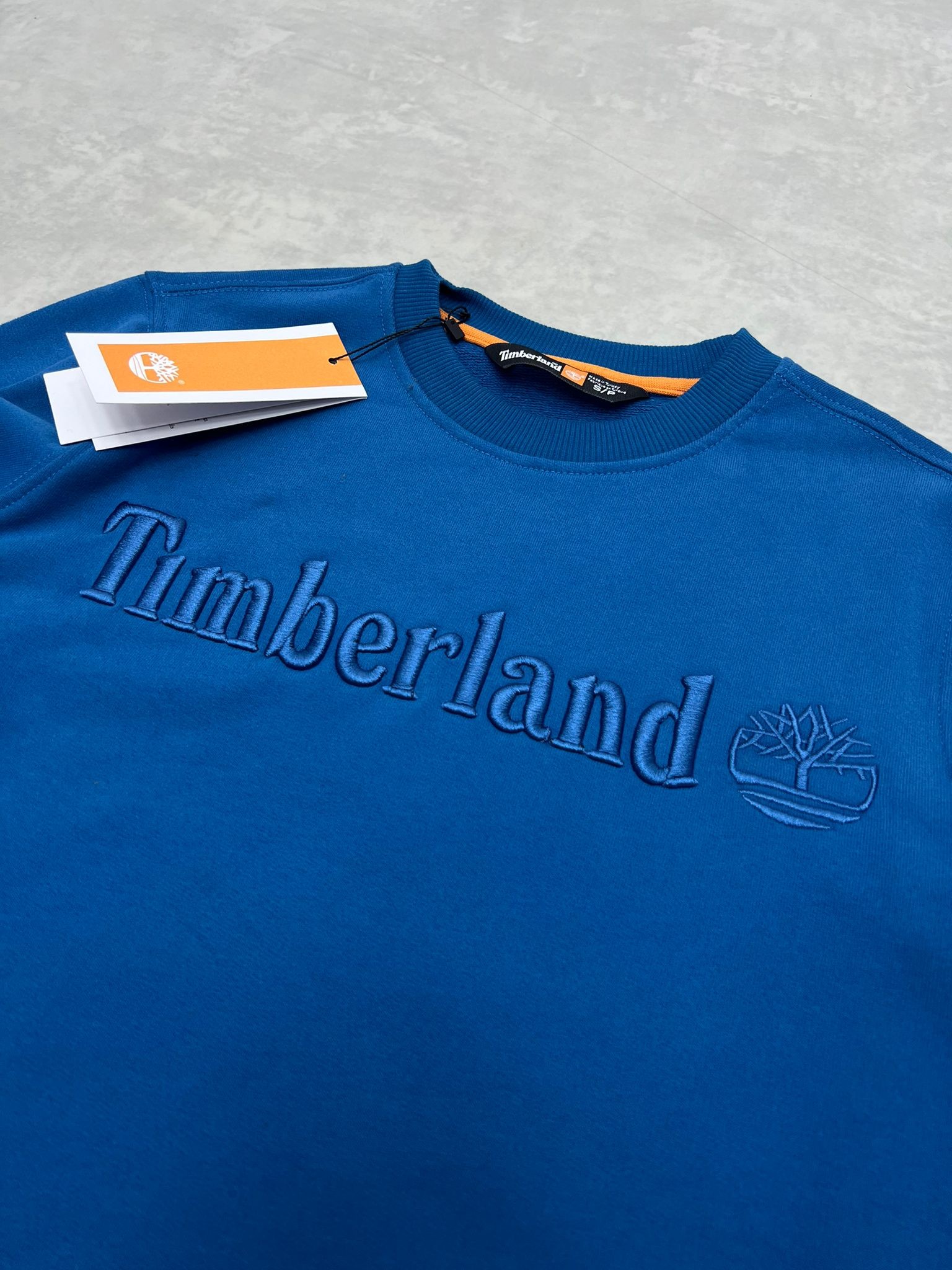 Ton To Tone Mid Icon Nakış  Blue Sweatshirt