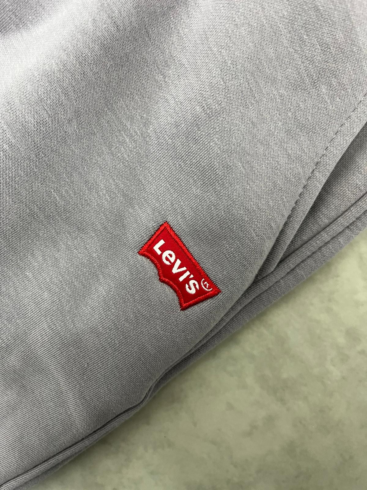 Kışlık Kalın Kumaş Gray Nakış Logo Jogger