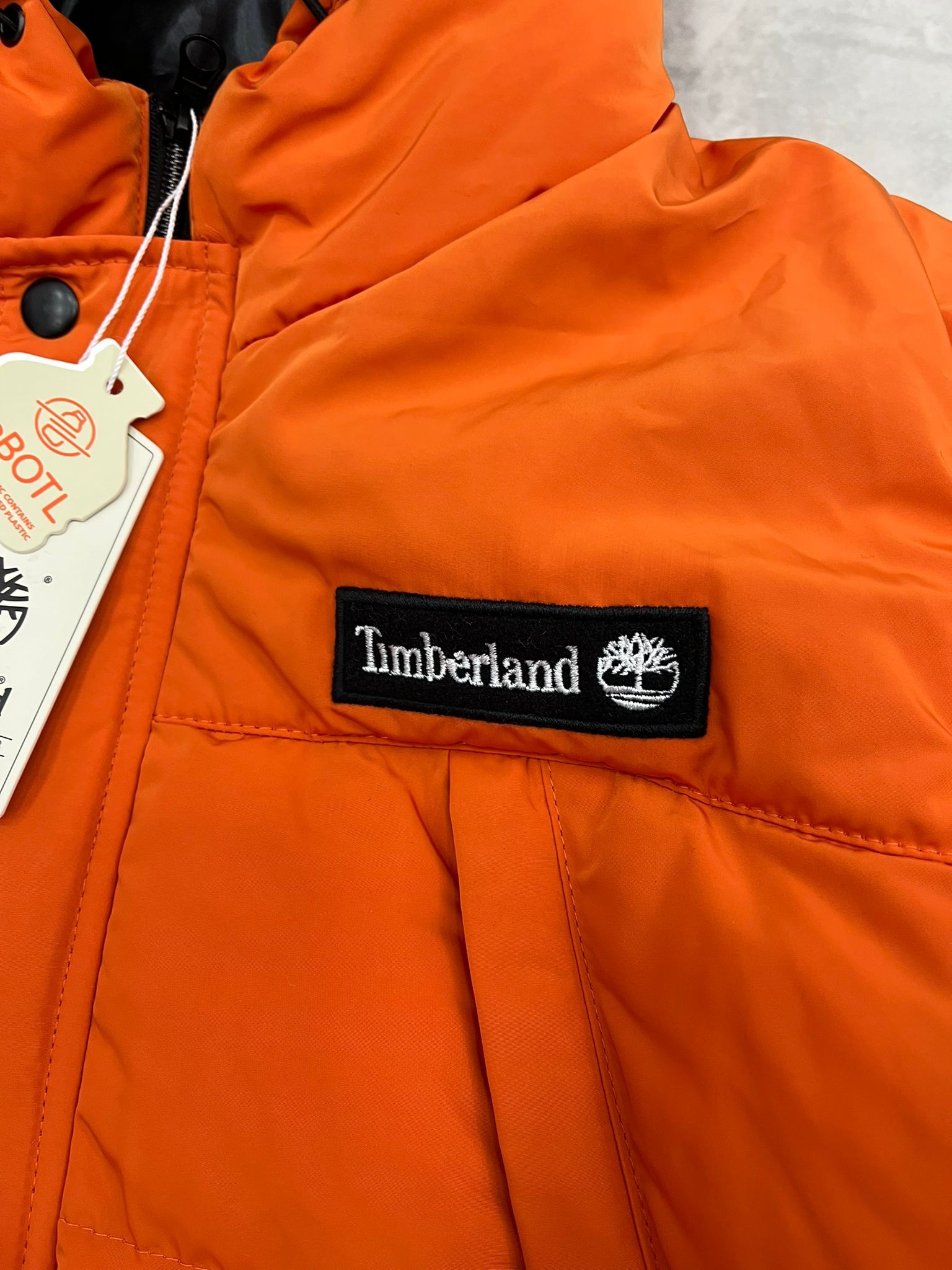 Yeni Sezon Özel WaterProof Şişme Nakış Logo Turuncu Mont 