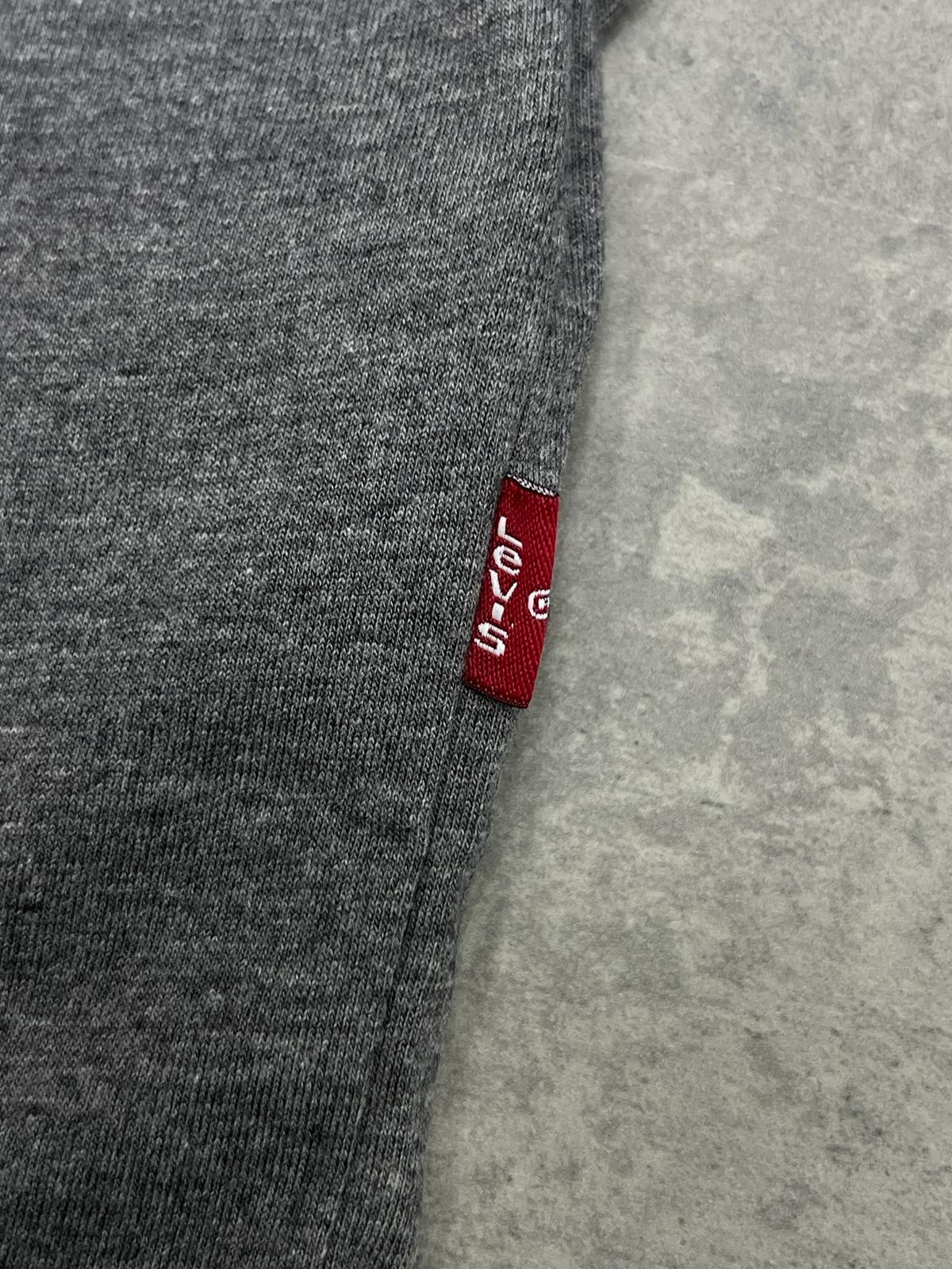 Yeni Sezon Classic Mini Logo Basic Gray  T-shirt