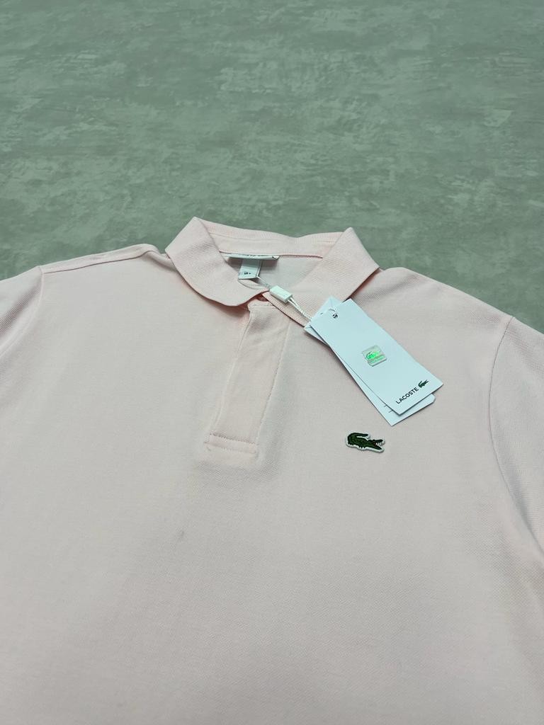 Pembe Polo Yaka T-shirt