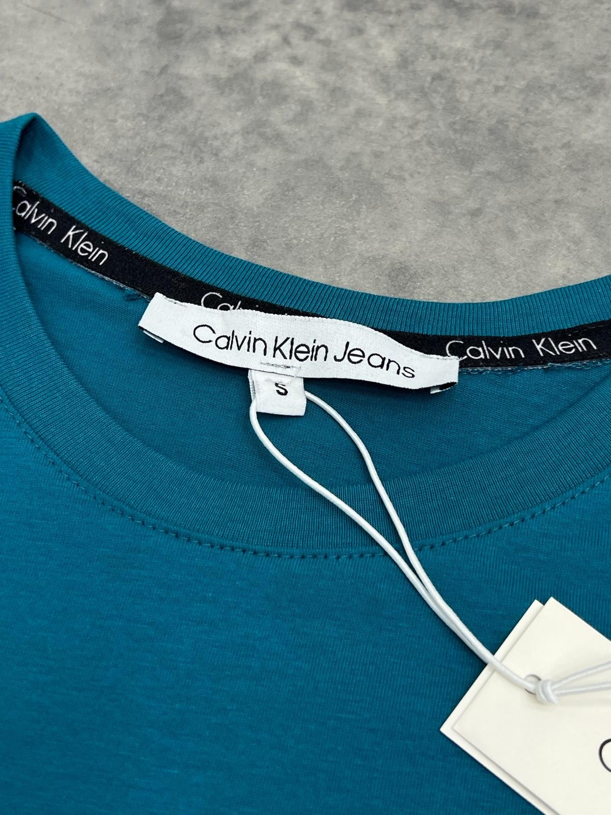 Yeni Sezon Mini Mid Logo Slim Fit Petrol Yeşili T-shirt