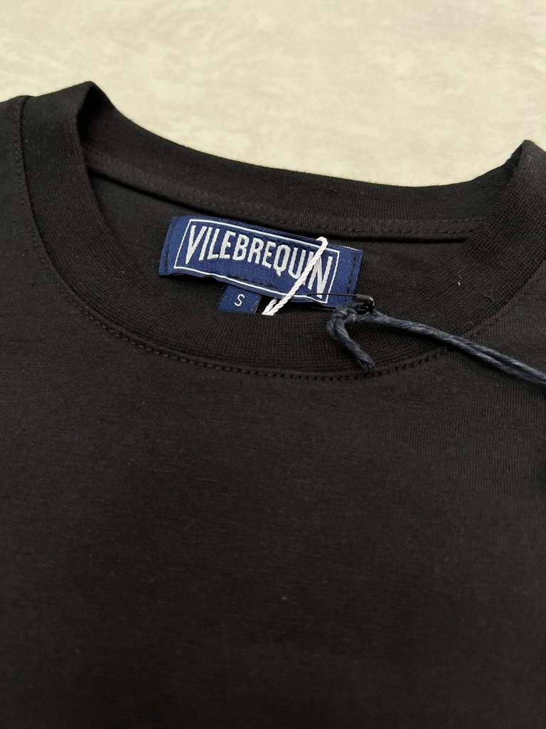 Palm Logo Printed Black T-shirt
