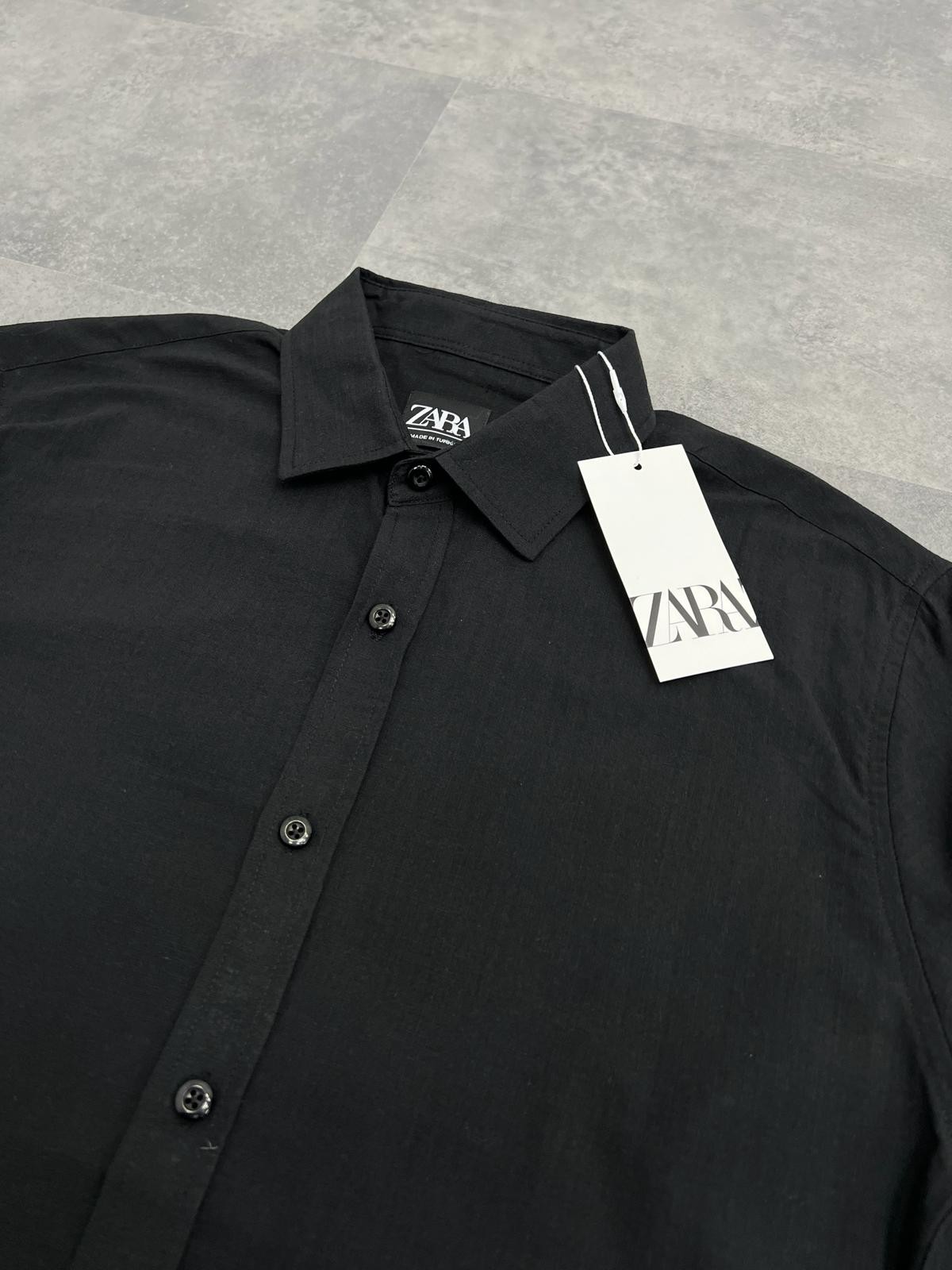 Yeni Sezon Keten Black Gömlek 
