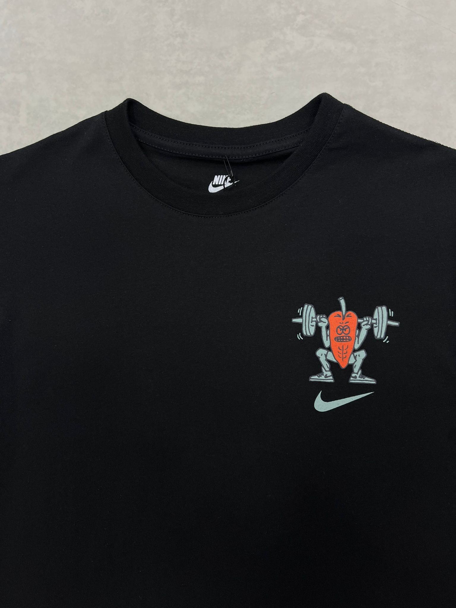 Squat It Lıke It's Hot Back To Print Black T-shirt