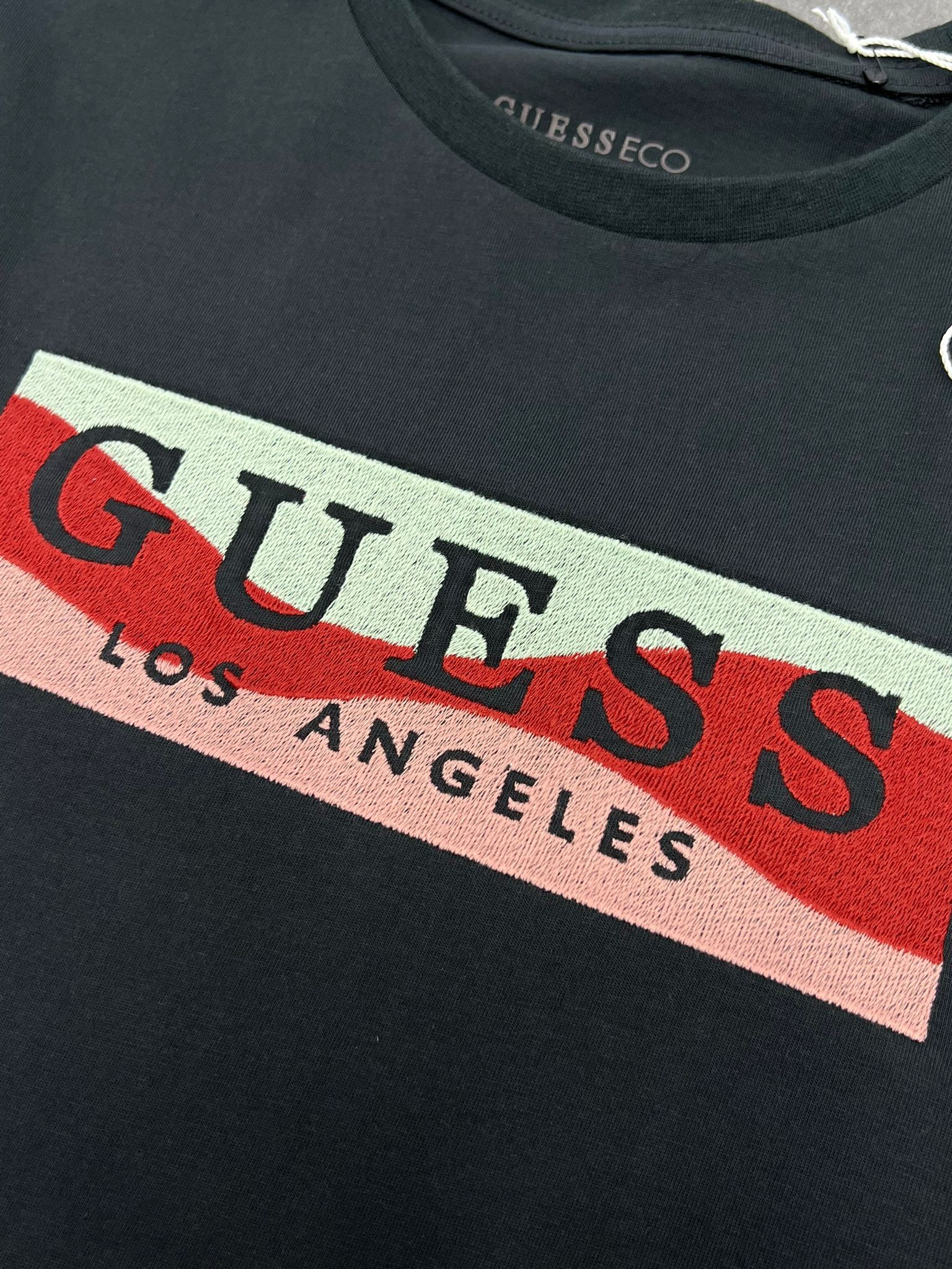 Yeni Sezon Los Angeles Full Nakış Logo Antrasit T-shirt