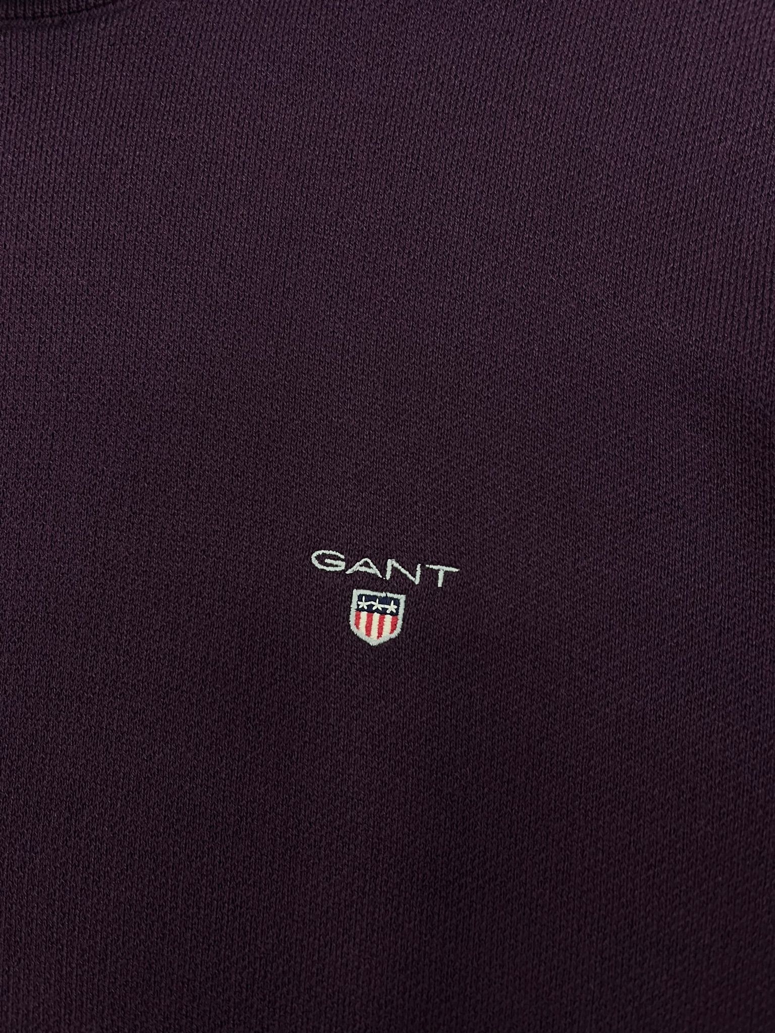 Yeni Sezon Basic Mini Logo Boğazlı Mürdüm Kazak
