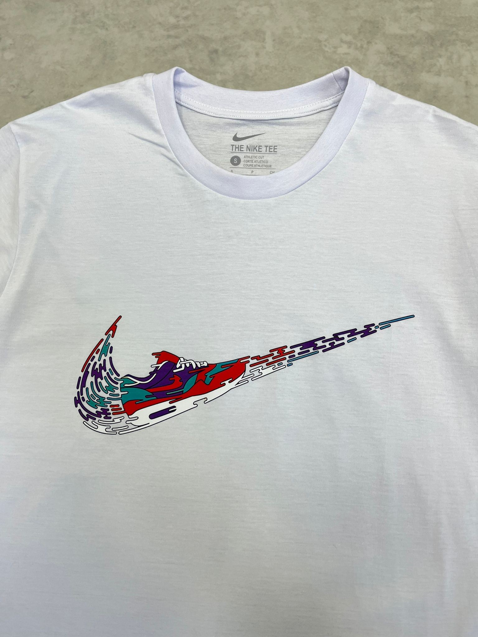 Air Jordan Shoes Mid Icon Print White T-shirt