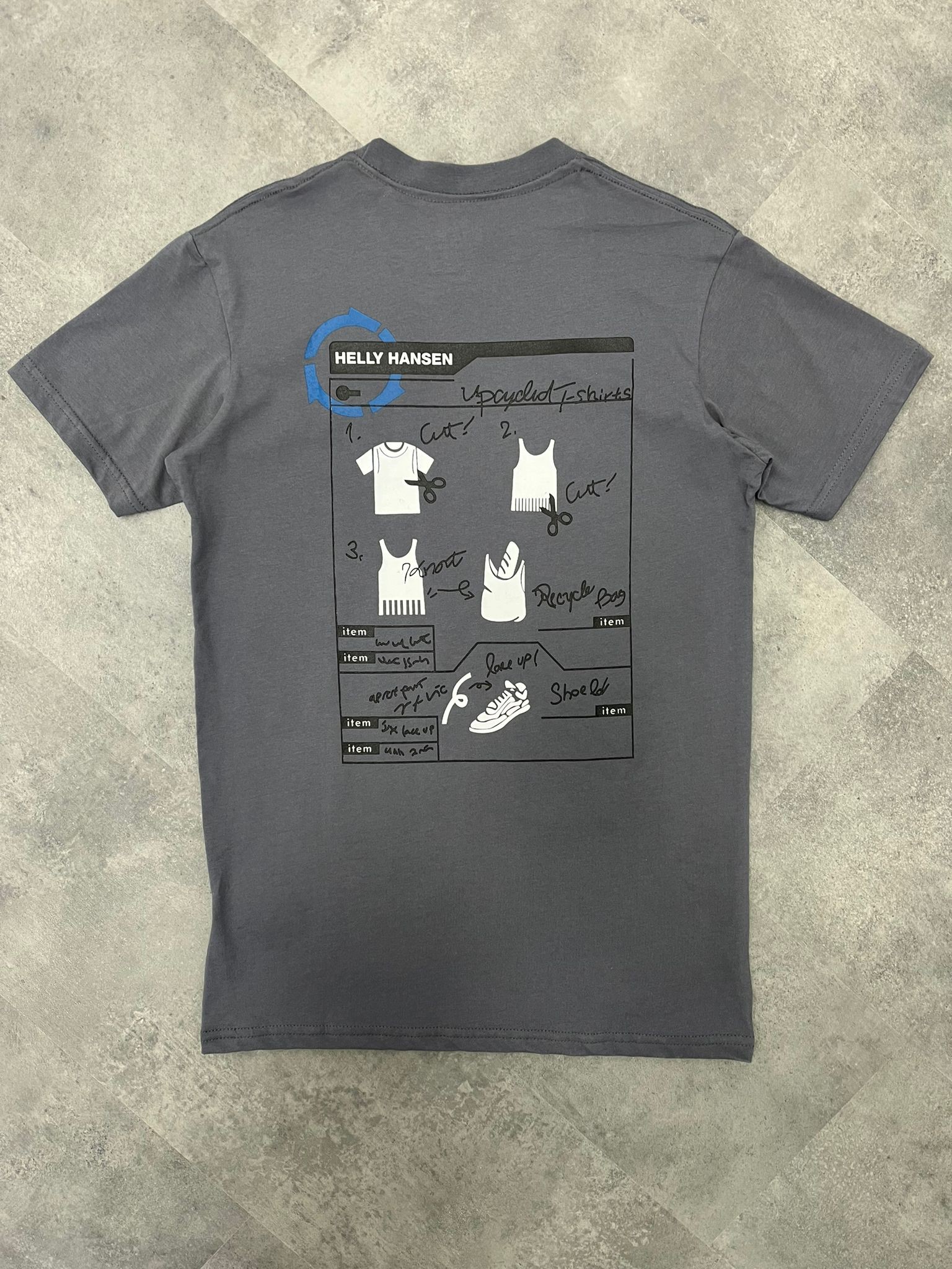 Yeni Sezon Back To Print Shoes Antrasit T-shirt